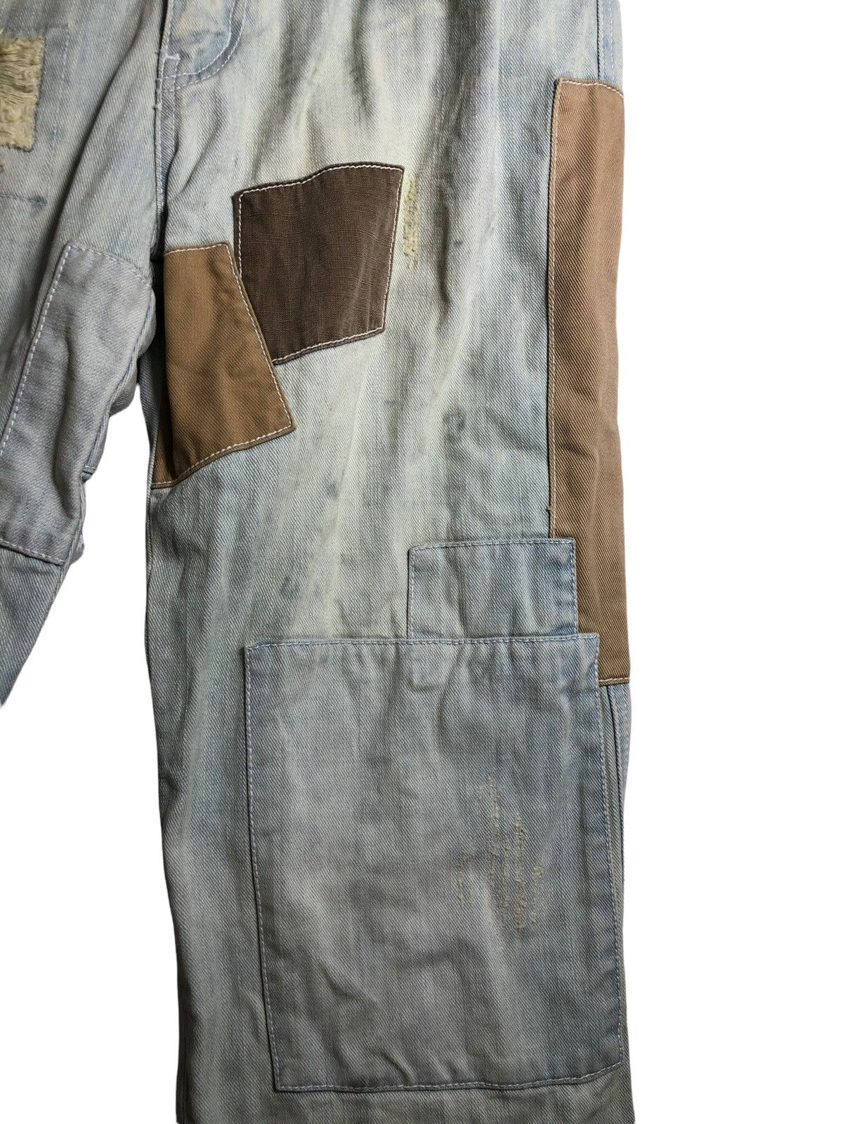 Japanese Brand The original Ttu exhibition patchwork denim