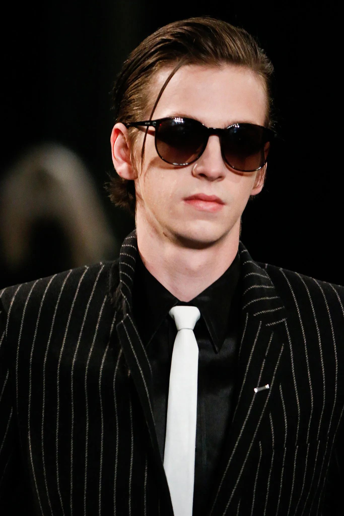 Hedi Slimane × Saint Laurent Paris FW15 Runway Chalk Stripe Jacket 46 Size 46R - 11 Thumbnail