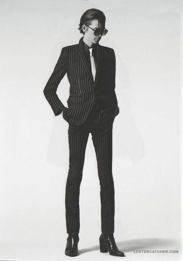 Hedi Slimane × Saint Laurent Paris FW15 Runway Chalk Stripe Jacket 46 Size 46R - 1 Thumbnail