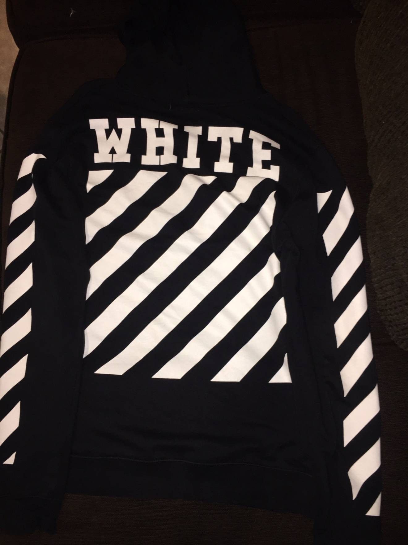 Off-White Mens Black Hoodie