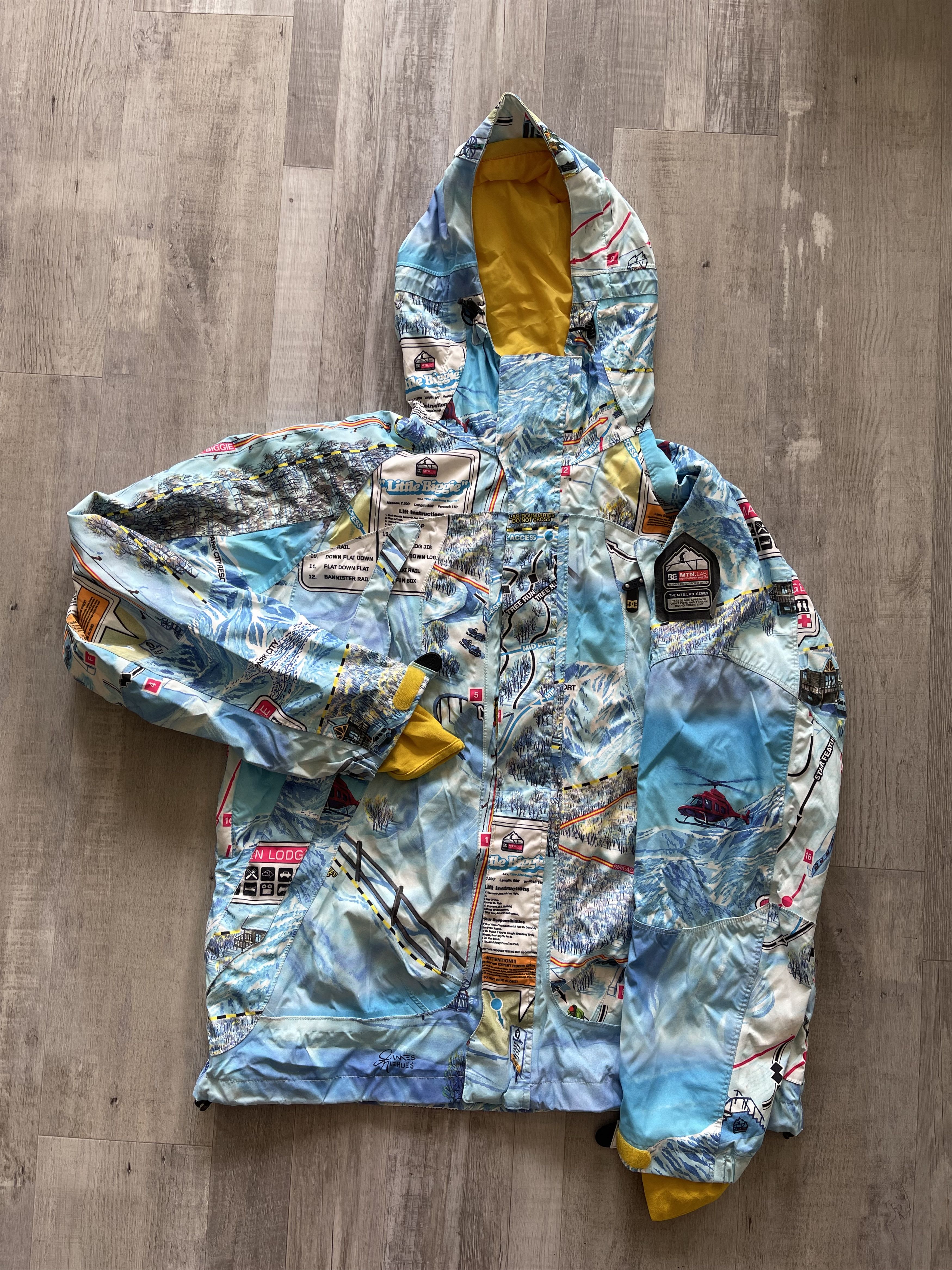 DC Hertz “Trail Map” Snowboard Jacket | Grailed