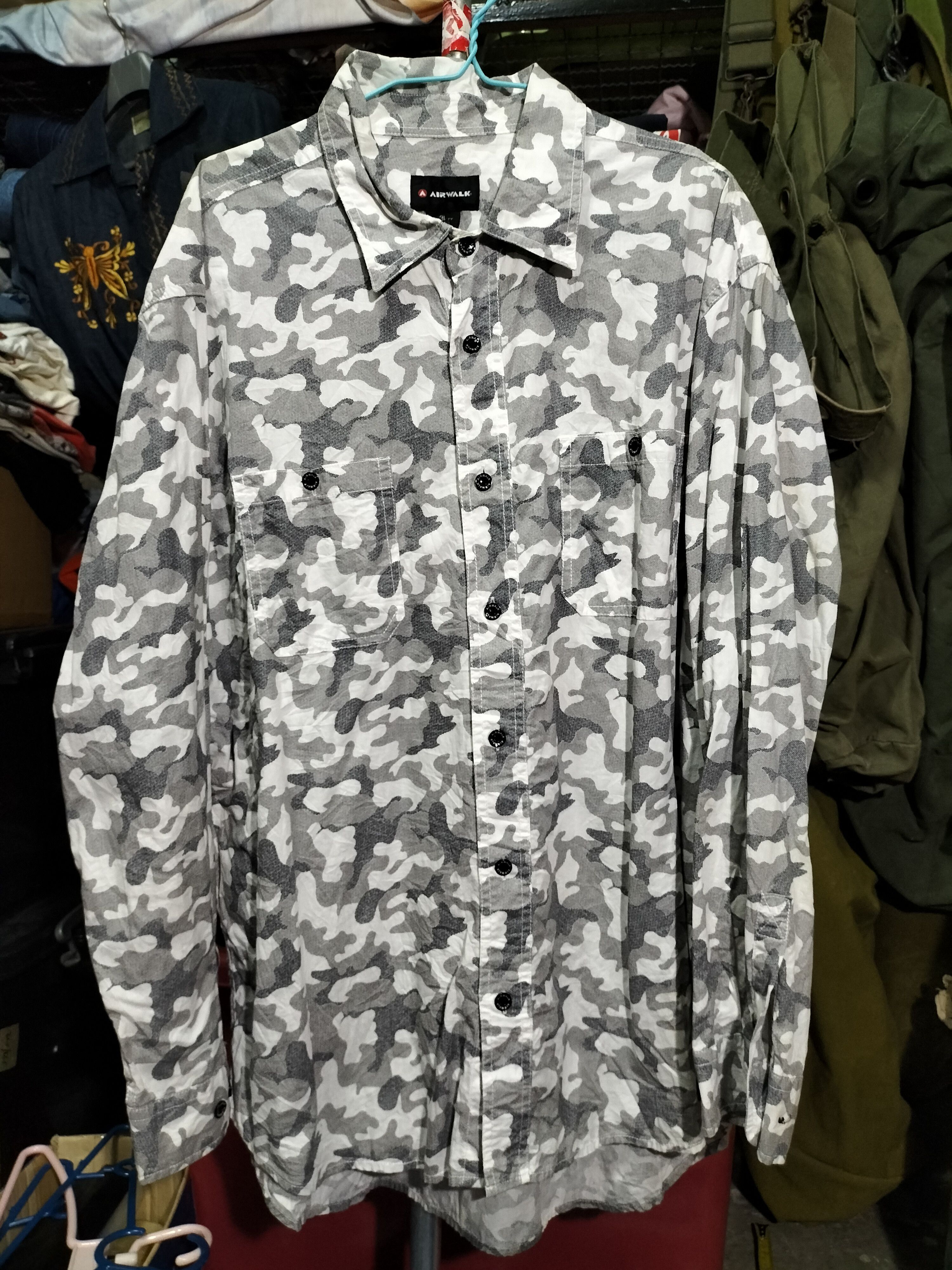 Airwalk Vintage Airwalk Snow Camouflage Shirts Fashion skate street Size US XXL / EU 58 / 5 - 1 Thumbnail