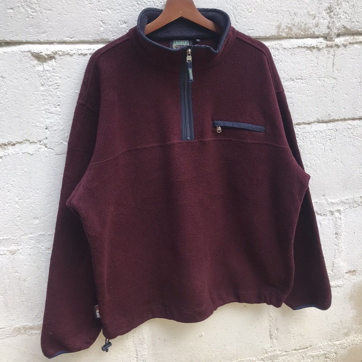 Aigle Vintage Aigle Polartec Half Zip Fleece Sweatshirt Size US XL / EU 56 / 4 - 2 Thumbnail