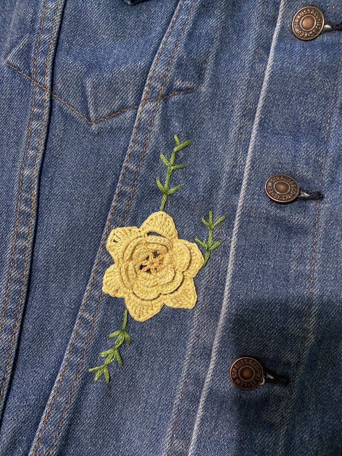 Levi's Levi’s Authorized Vintage X Bentgablenits Trucker Jacket Size US XS / EU 42 / 0 - 4 Thumbnail