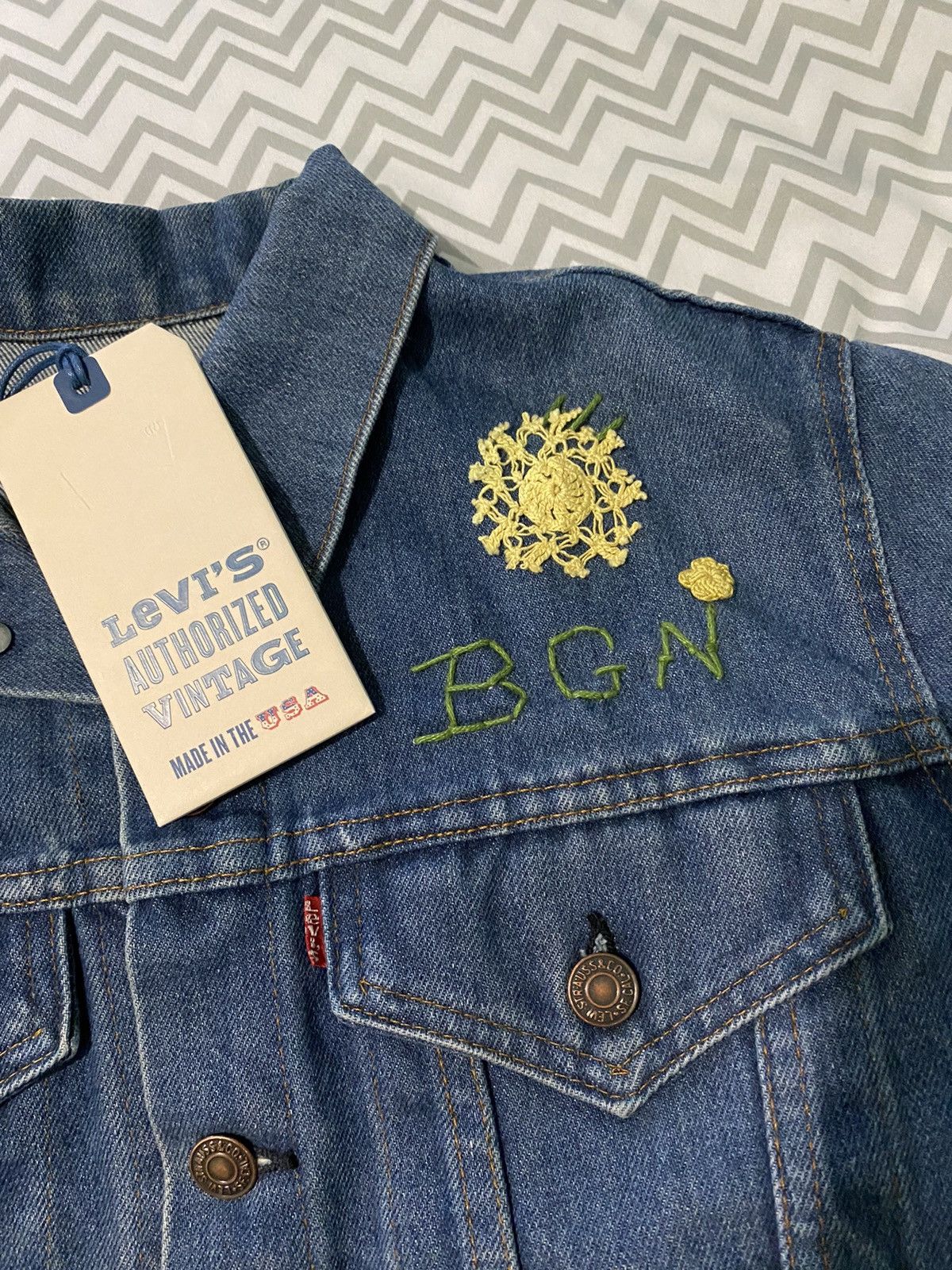 Levi's Levi’s Authorized Vintage X Bentgablenits Trucker Jacket Size US XS / EU 42 / 0 - 3 Thumbnail