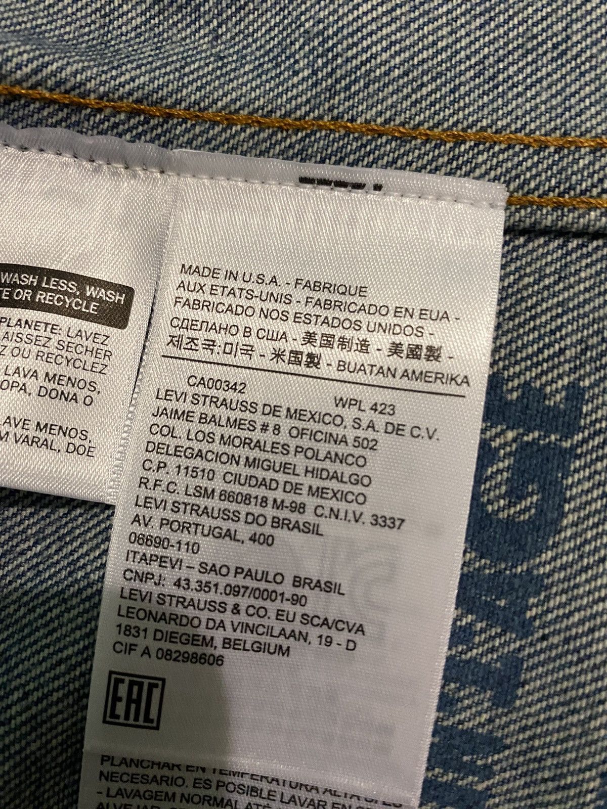Levi's Levi’s Authorized Vintage X Bentgablenits Trucker Jacket Size US XS / EU 42 / 0 - 12 Thumbnail