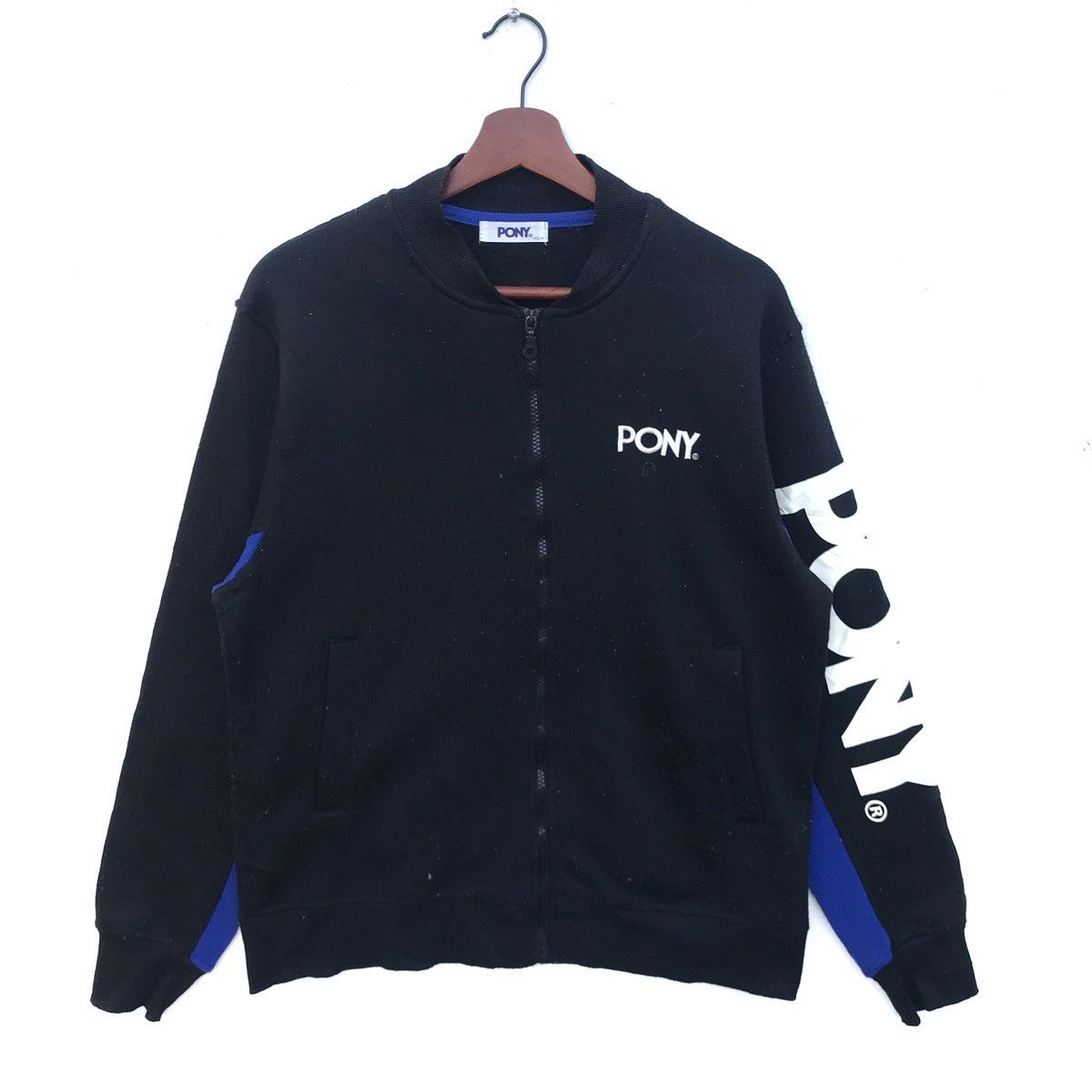 PONY Vintage Pony Spellout Zipper Sweatshirt Size US L / EU 52-54 / 3 - 1 Thumbnail