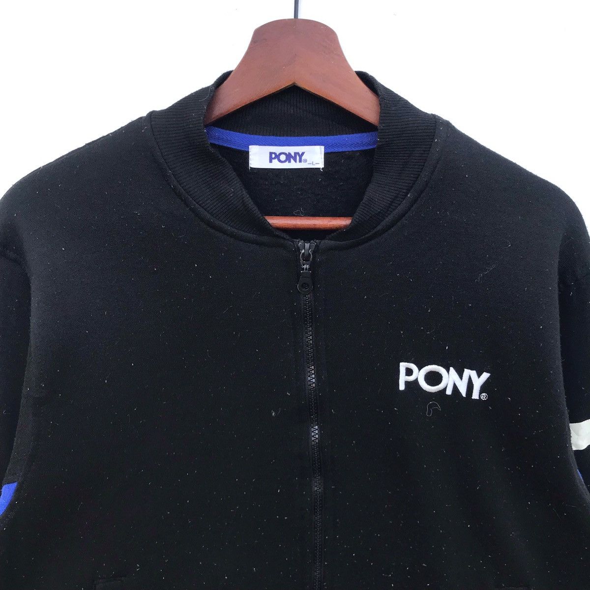 PONY Vintage Pony Spellout Zipper Sweatshirt Size US L / EU 52-54 / 3 - 5 Thumbnail