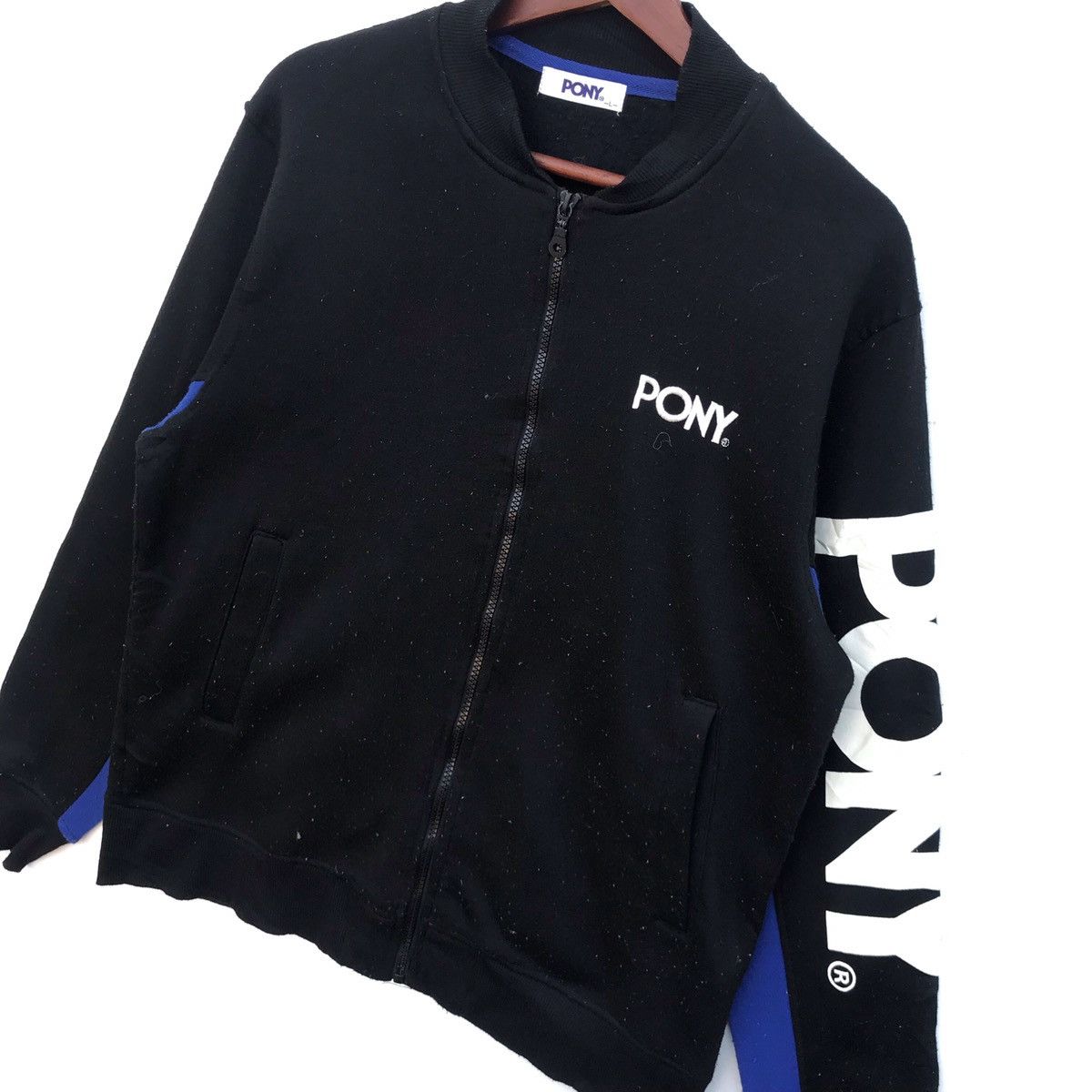 PONY Vintage Pony Spellout Zipper Sweatshirt Size US L / EU 52-54 / 3 - 3 Thumbnail