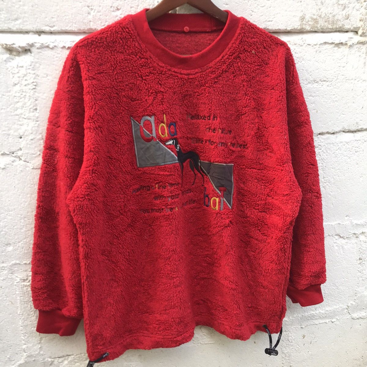 Japanese Brand Vintage AdaBat Fleece Crewneck Sweatshirt Size US M / EU 48-50 / 2 - 2 Thumbnail