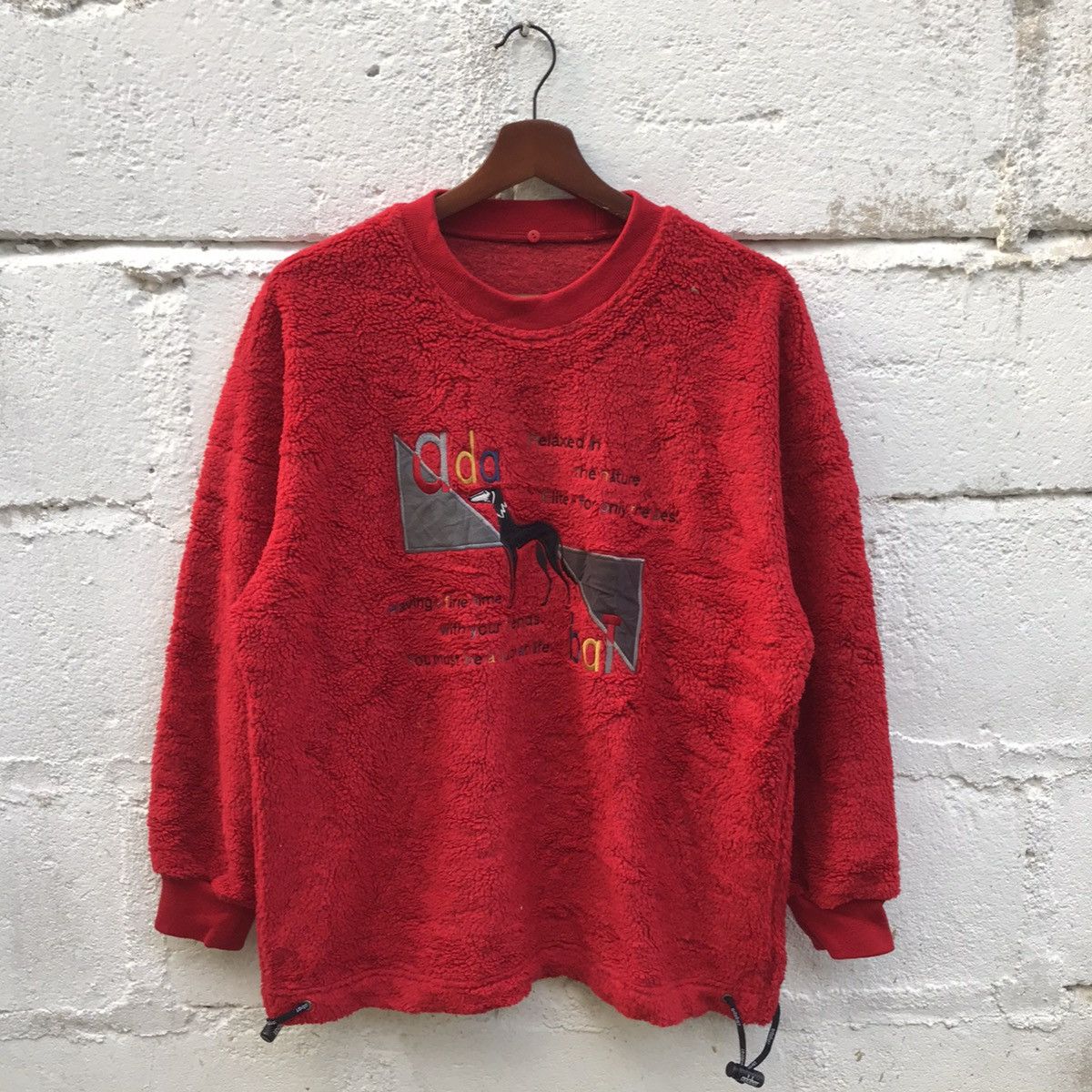 Japanese Brand Vintage AdaBat Fleece Crewneck Sweatshirt Size US M / EU 48-50 / 2 - 1 Thumbnail
