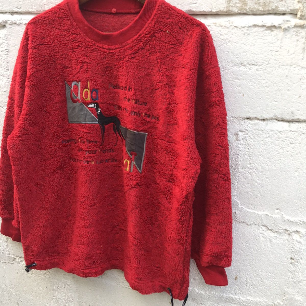 Japanese Brand Vintage AdaBat Fleece Crewneck Sweatshirt Size US M / EU 48-50 / 2 - 3 Thumbnail