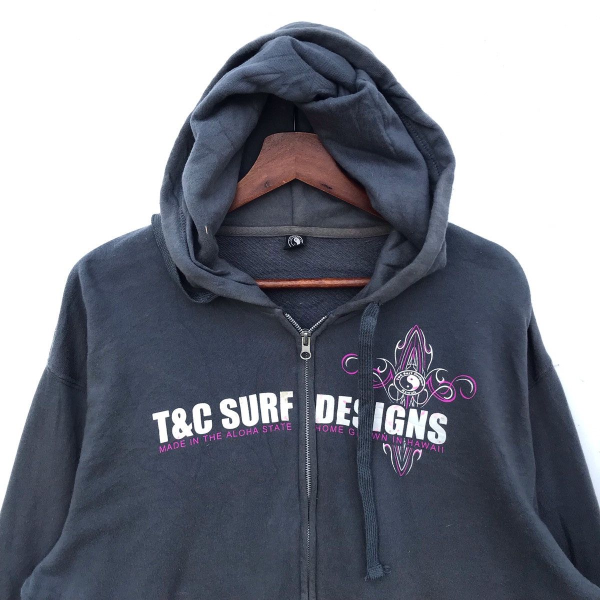 Vintage Vintage T&C Surf Design Hoodie Zipper Sweatshirt Size US L / EU 52-54 / 3 - 4 Thumbnail