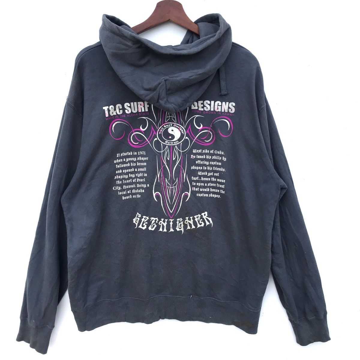 Vintage Vintage T&C Surf Design Hoodie Zipper Sweatshirt Size US L / EU 52-54 / 3 - 6 Thumbnail