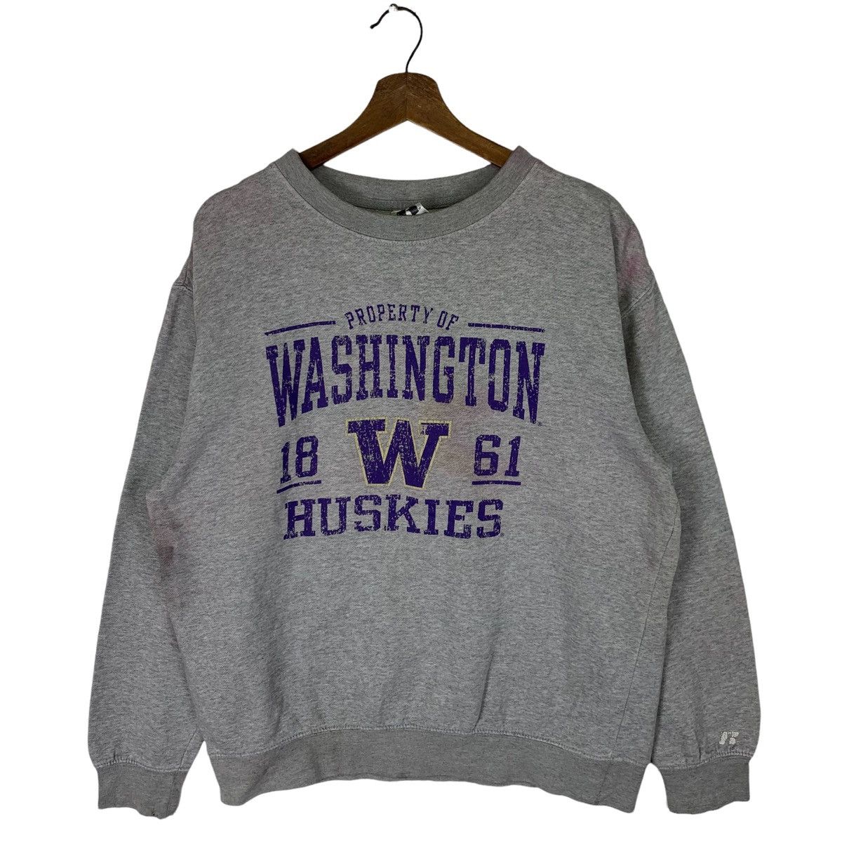 Russell Athletic Vintage Russell Washington Huskies Big Logo Sweatshirt Size US L / EU 52-54 / 3 - 1 Thumbnail
