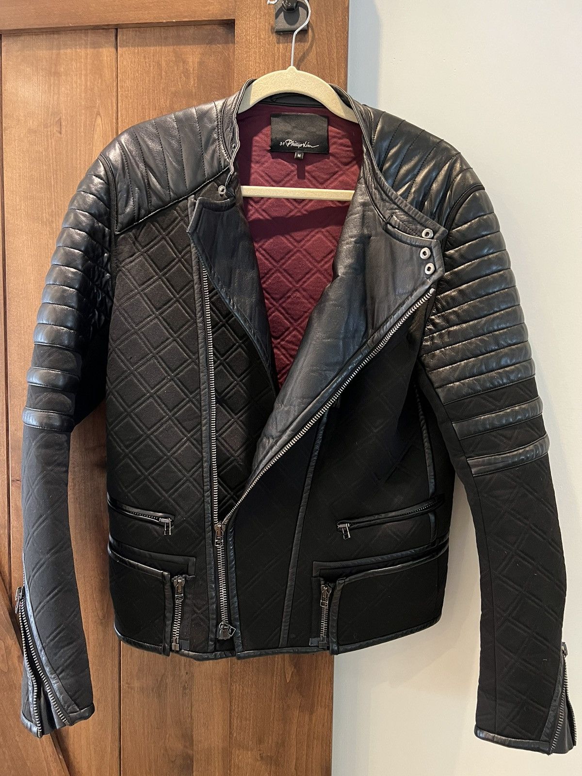 3.1 Phillip Lim 3.1 Phillip Lim leather and neoprene motocross Jacket size M Size US M / EU 48-50 / 2 - 3 Thumbnail