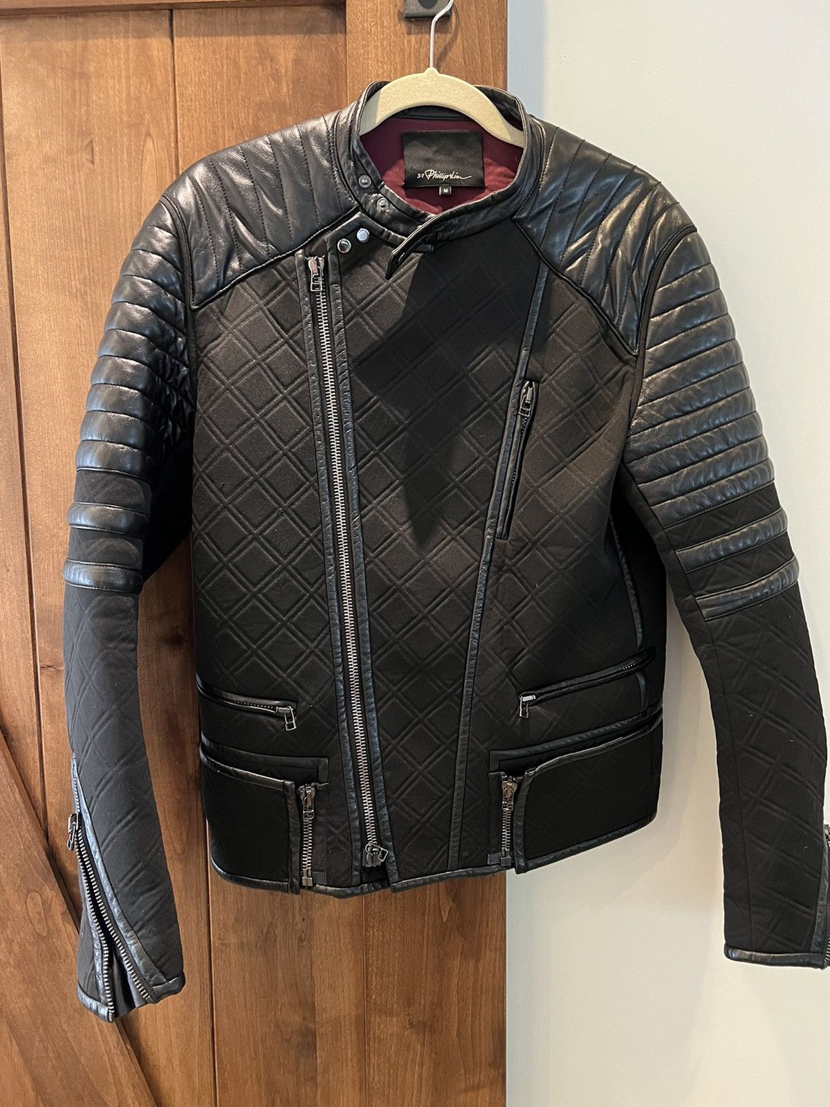 3.1 Phillip Lim 3.1 Phillip Lim leather and neoprene motocross Jacket size M Size US M / EU 48-50 / 2 - 1 Thumbnail