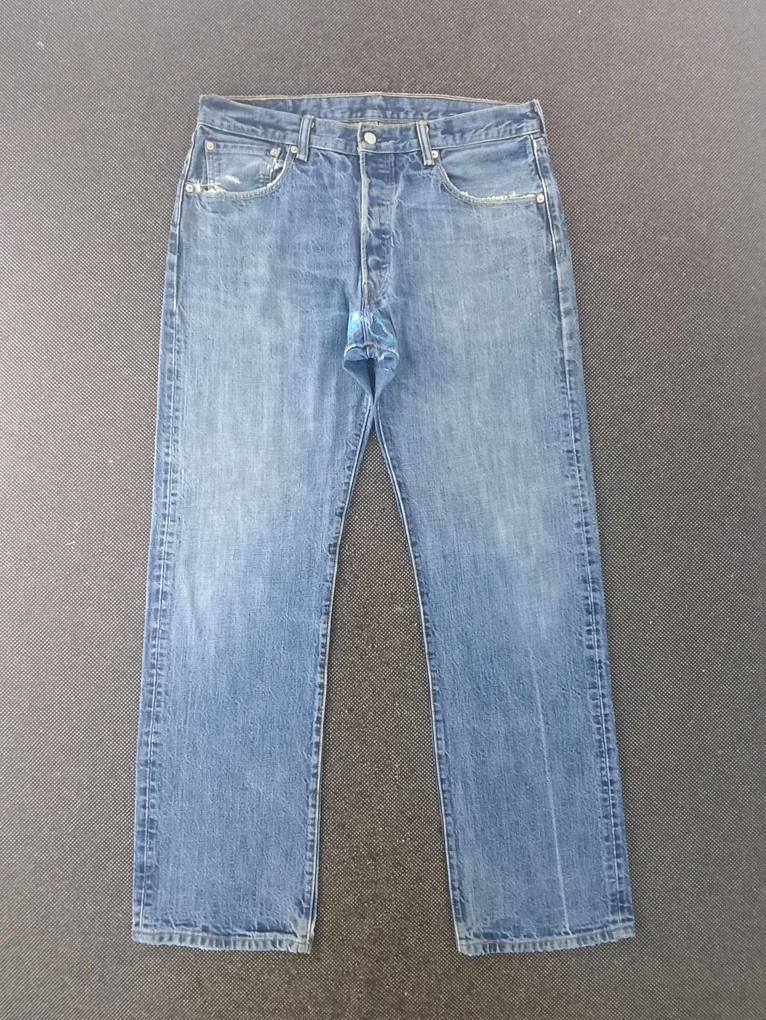 Jean × Levi's × Vintage VINTAGE LEVIS 501 BLUE JEANS -J276 Size US 36 / EU 52 - 1 Thumbnail