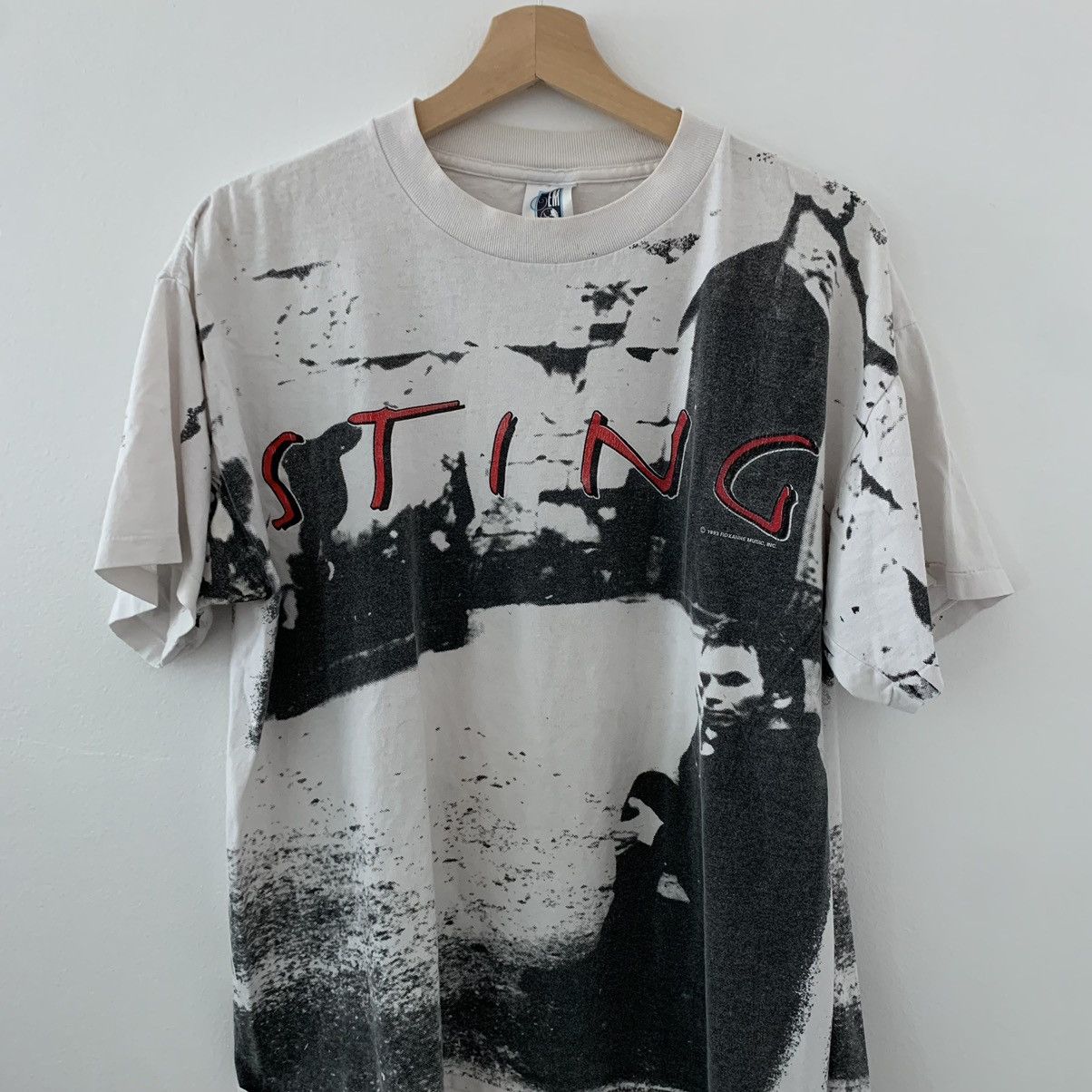 Vintage 93’ Sting Roxanne All over print t shirt