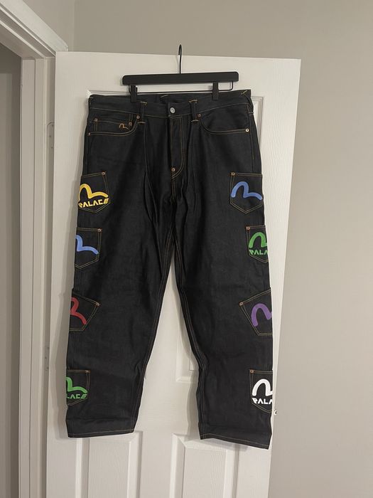 palace evisu multi pocket pants