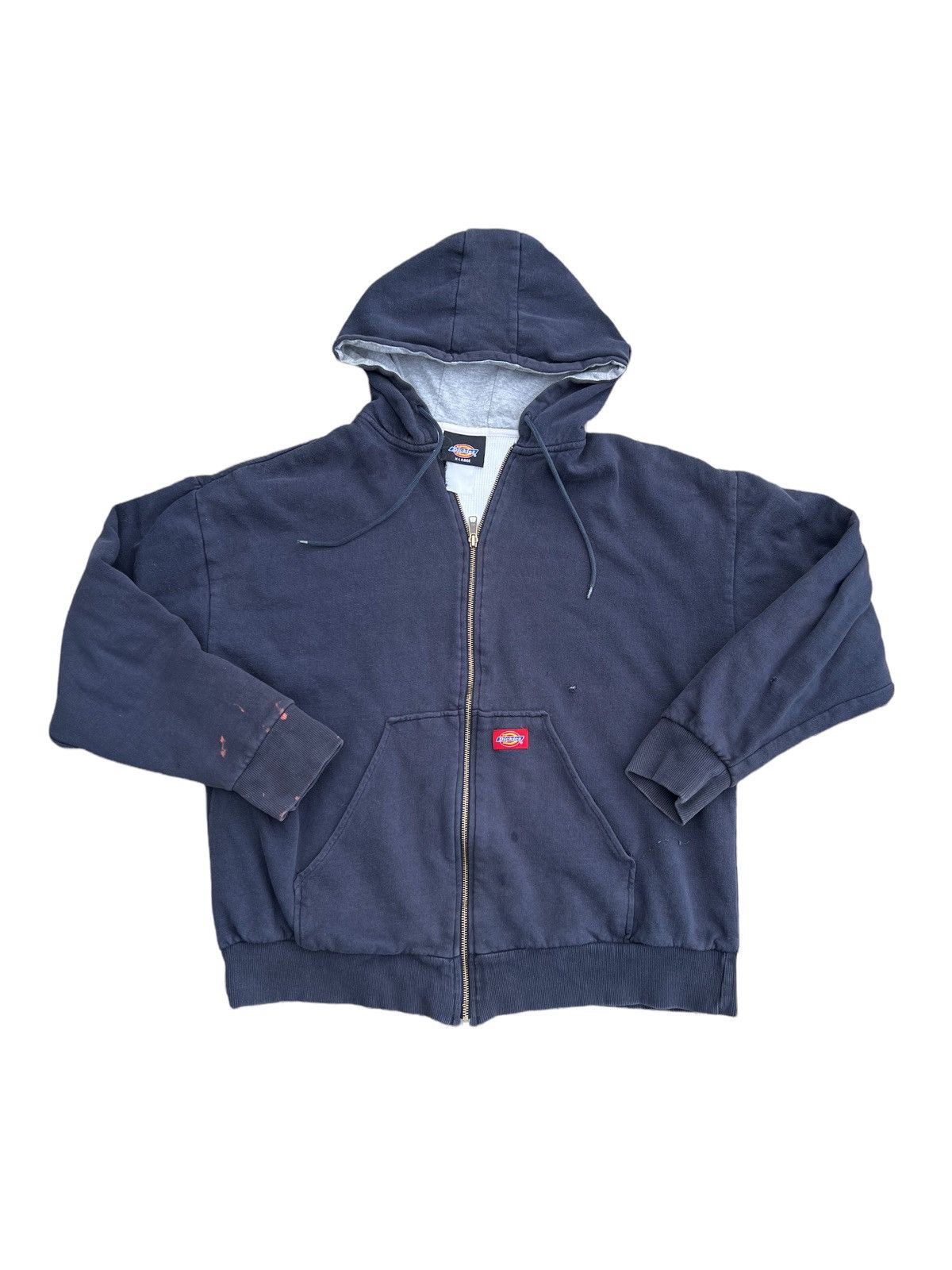 Dickies Sweat Full Zip Hoodie Men's XL cotton blue type Vintage Second Hand