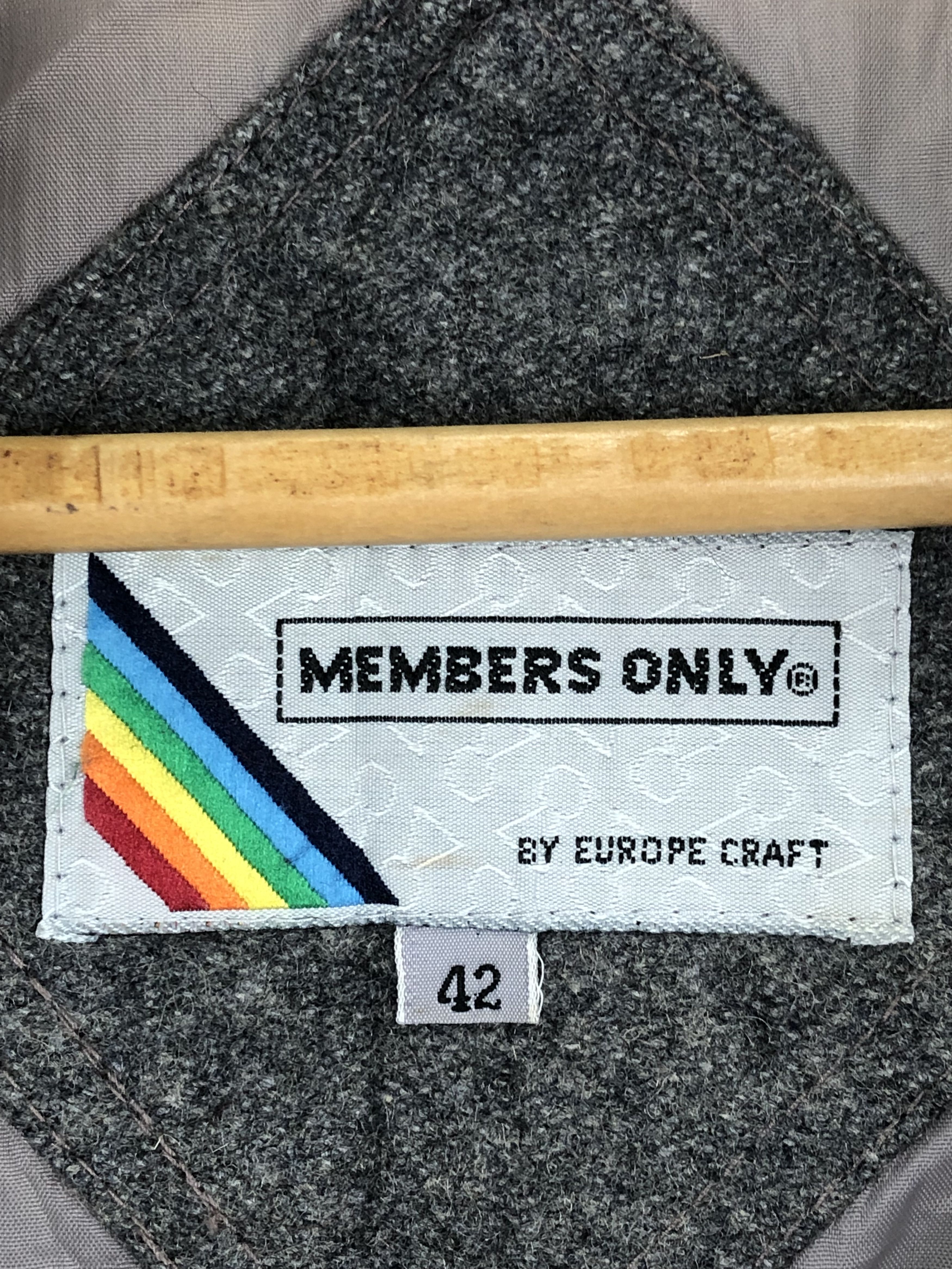 Members Only Vintage 90s Members Only Zipper Wool Jacket V0442 Size US L / EU 52-54 / 3 - 5 Thumbnail