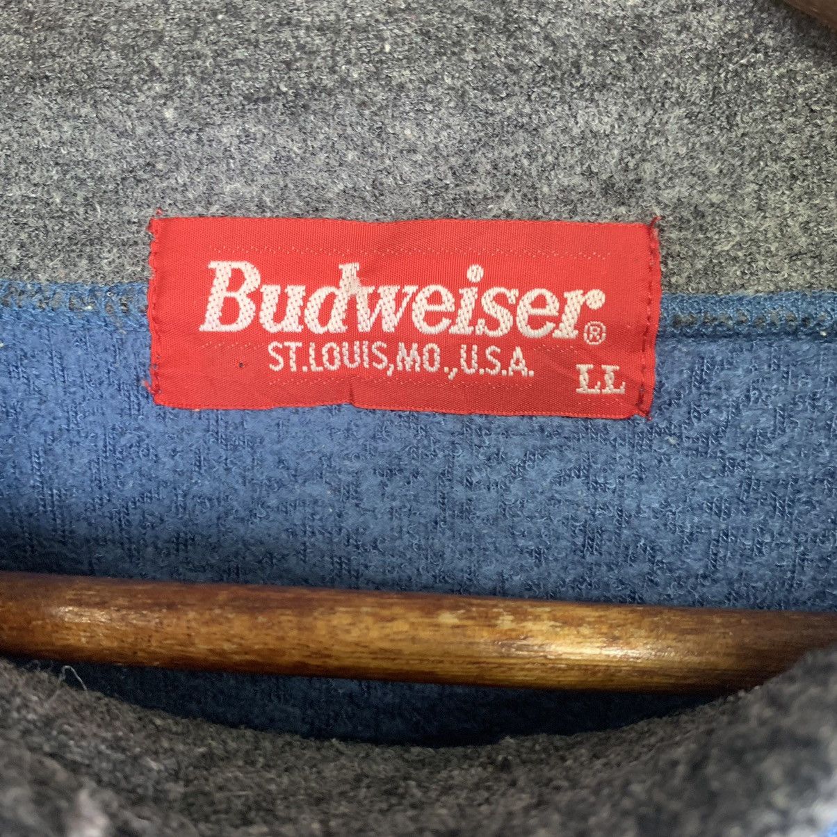Budweiser Budweiser Embroider Spellout Turtle Neck Fleece Sweatshirt Size US XL / EU 56 / 4 - 5 Thumbnail