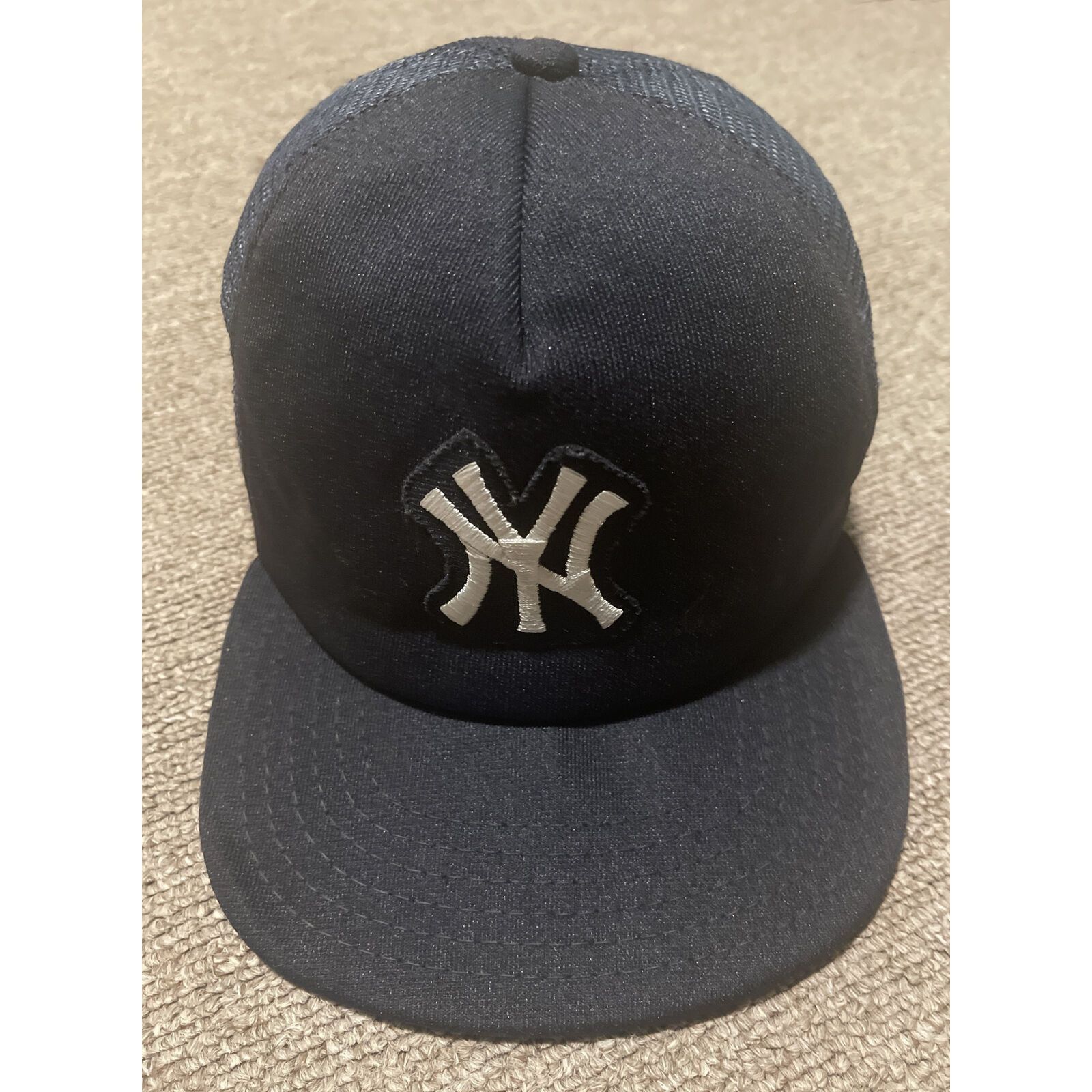 Vintage New York Yankees New Era Plain Logo Snapback Hat 70s 80