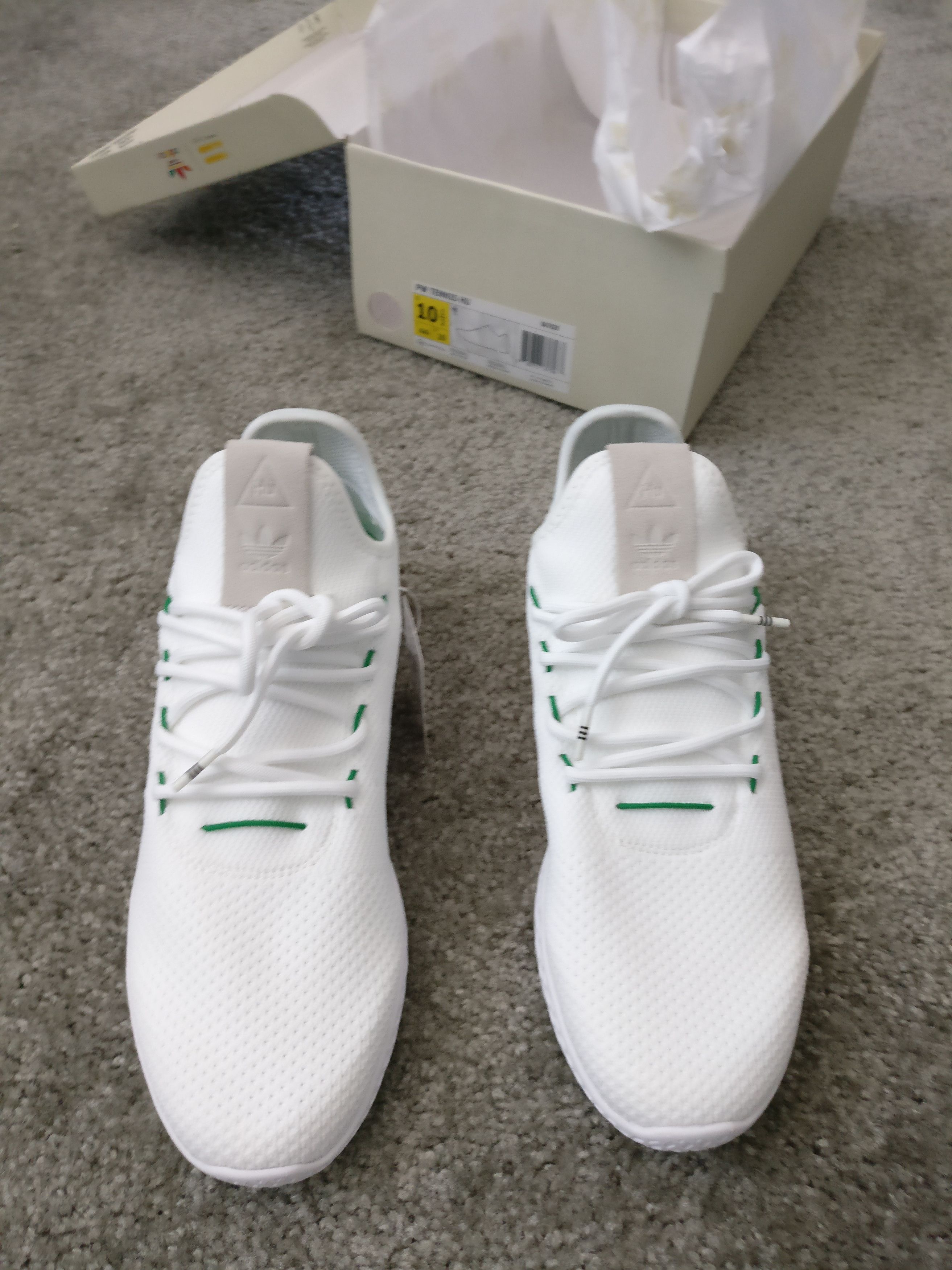 Adidas x Pharrell Williams Tennis HU PK White/Green BA7828