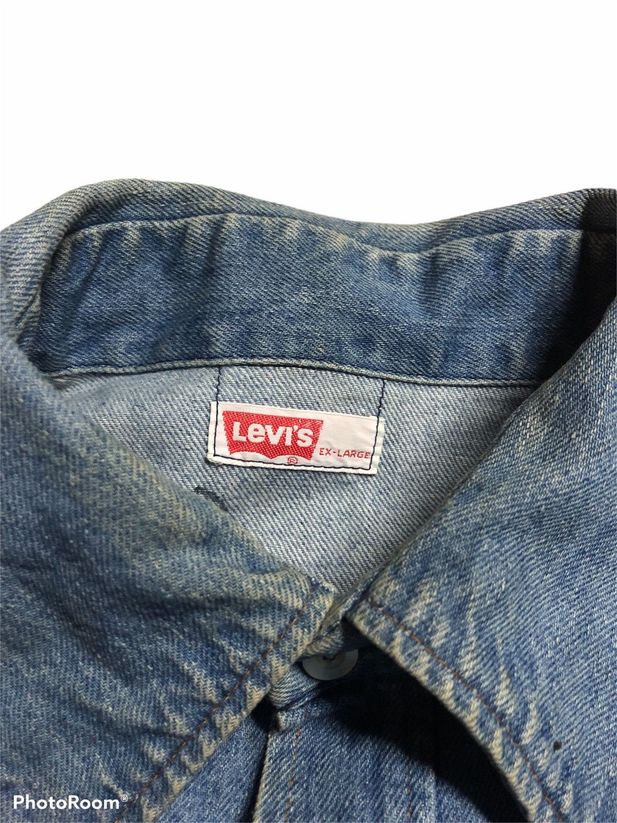 Levi's VINTAGE 70s/early 80s LEVIS ORANGE TAB BUTTON DENIM JACKET Size US XL / EU 56 / 4 - 5 Thumbnail