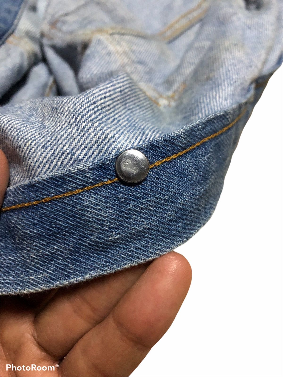 Levi's VINTAGE 70s/early 80s LEVIS ORANGE TAB BUTTON DENIM JACKET Size US XL / EU 56 / 4 - 11 Thumbnail