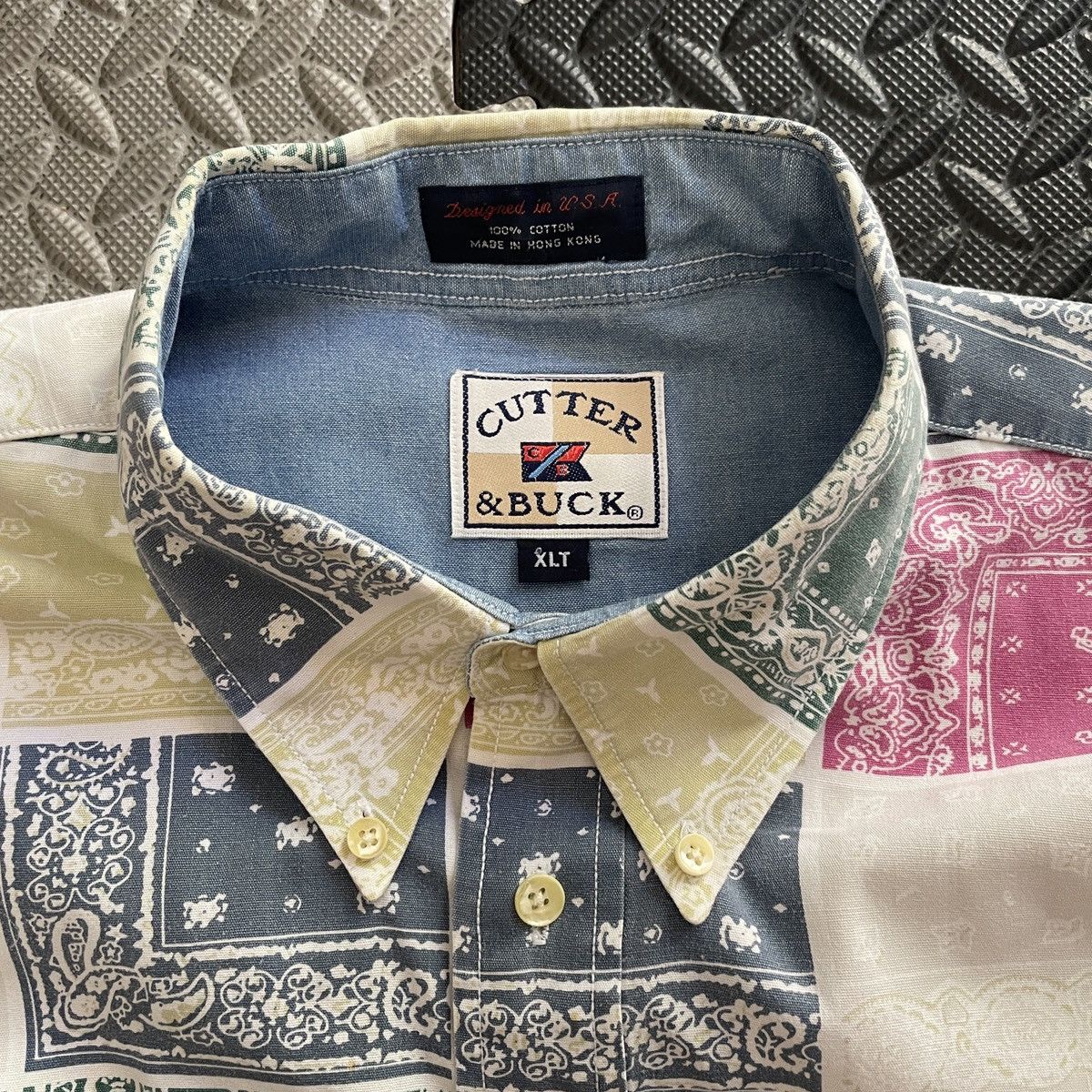 Cutter & Buck × Vintage Cutter & Buck Bandana Patchwork Style Button-up Shirt Size US XL / EU 56 / 4 - 4 Thumbnail