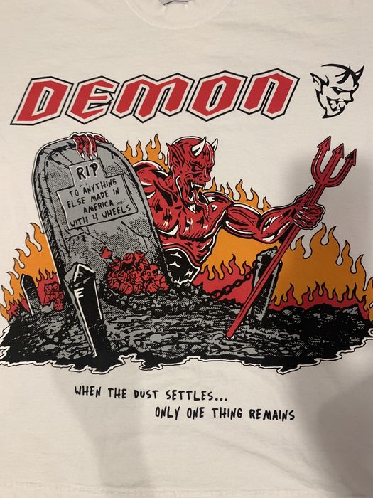 Warren Lotas WARREN LOTAS X DODGE SRT DEMON GRAVE T SHIRT LARGE