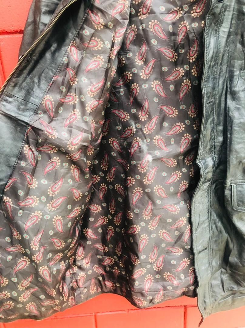 Japanese Brand Vintage PALACE Designer Fashion Style Leather Jacket Size US L / EU 52-54 / 3 - 6 Thumbnail
