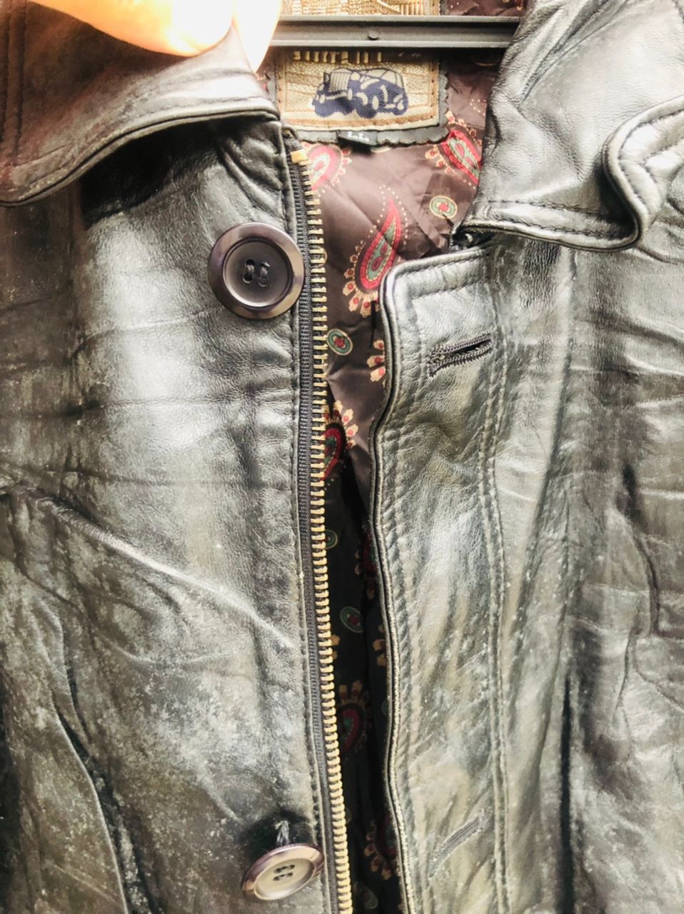 Japanese Brand Vintage PALACE Designer Fashion Style Leather Jacket Size US L / EU 52-54 / 3 - 5 Thumbnail