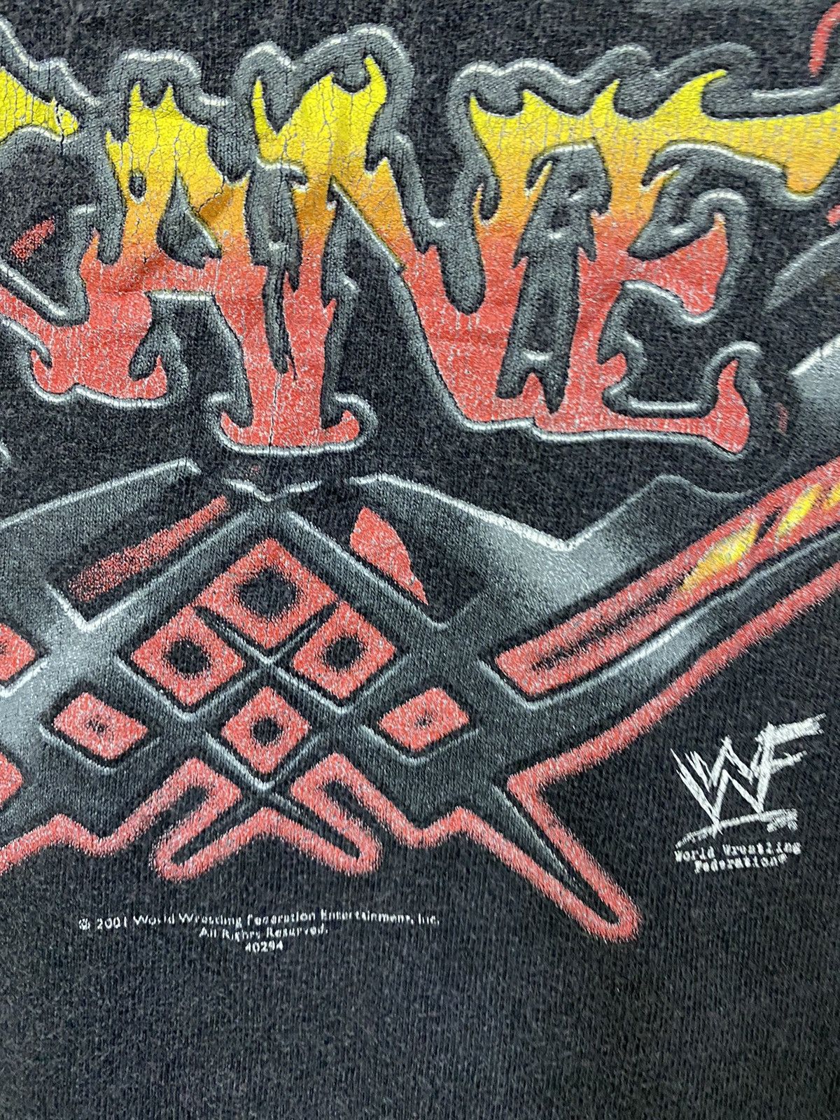 Vintage vintage 2001 KANE out of the fire wrestling wwf wwe t-shirts Size US XL / EU 56 / 4 - 5 Thumbnail