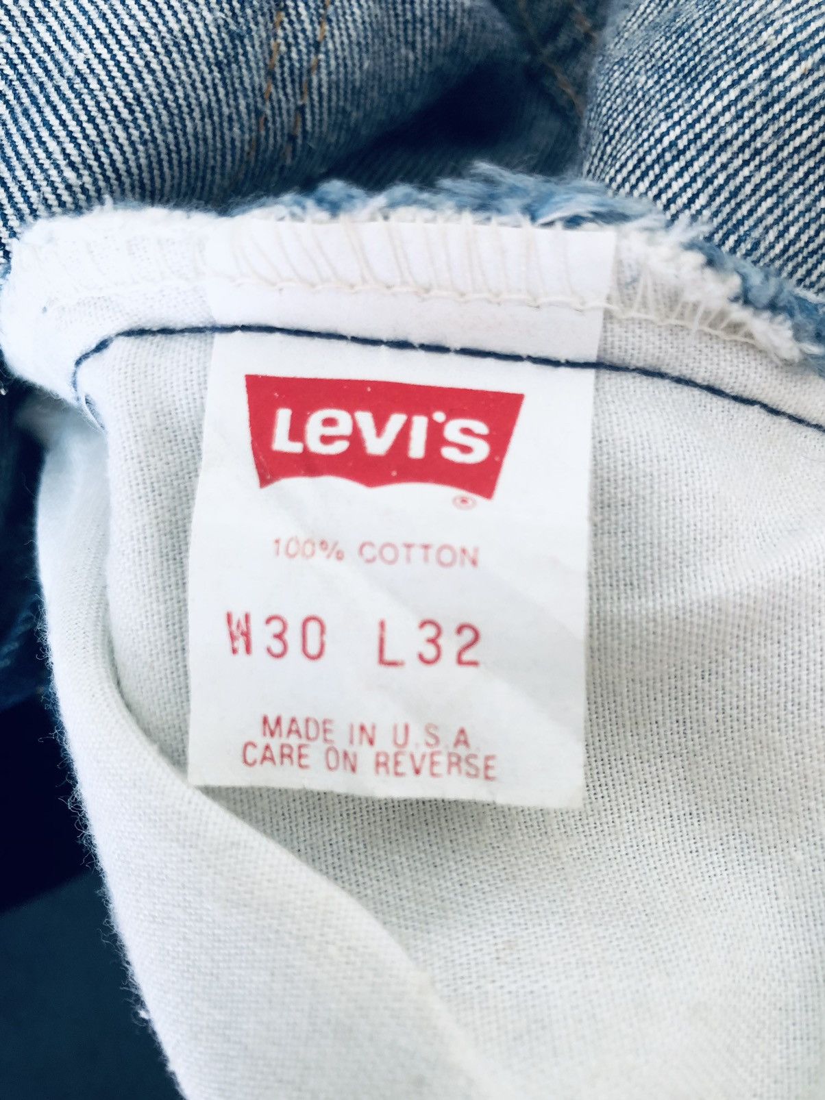 Levi's Vintage Late 80s Levi’s 517 Orange Tab Blue Denim Jeans Size US 30 / EU 46 - 19 Thumbnail