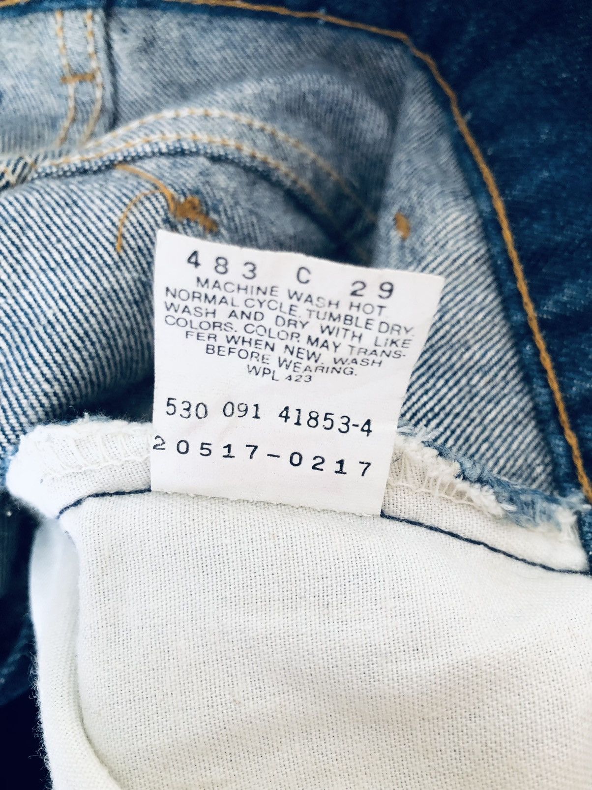 Levi's Vintage Late 80s Levi’s 517 Orange Tab Blue Denim Jeans Size US 30 / EU 46 - 20 Thumbnail