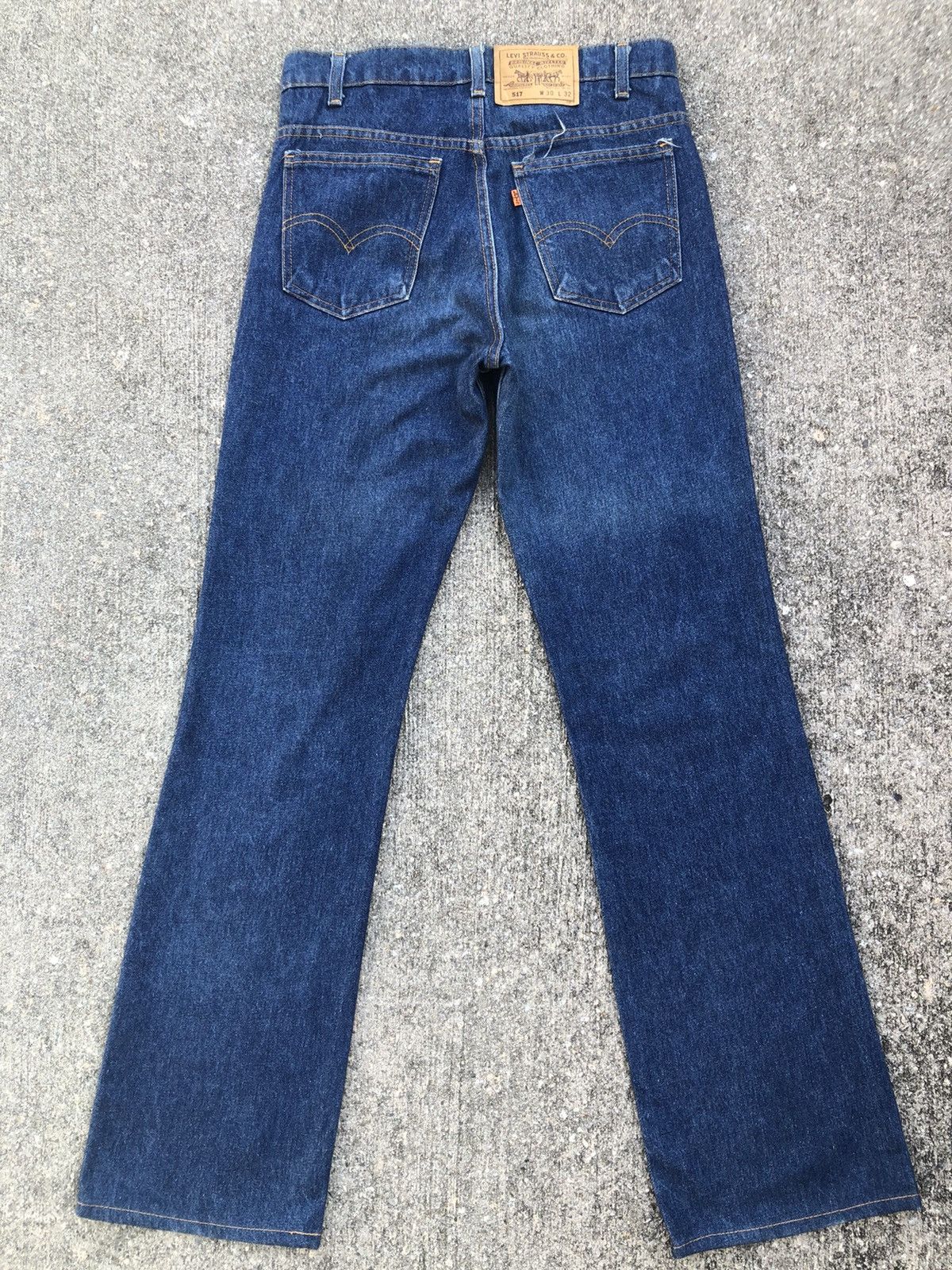 Levi's Vintage Late 80s Levi’s 517 Orange Tab Blue Denim Jeans Size US 30 / EU 46 - 2 Thumbnail
