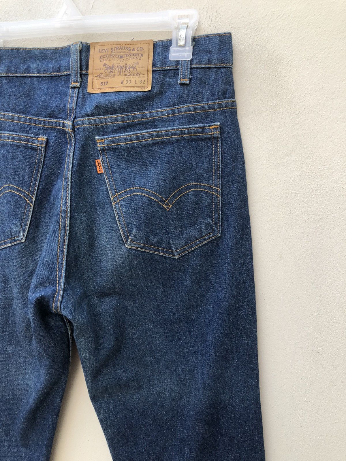 Levi's Vintage Late 80s Levi’s 517 Orange Tab Blue Denim Jeans Size US 30 / EU 46 - 15 Thumbnail