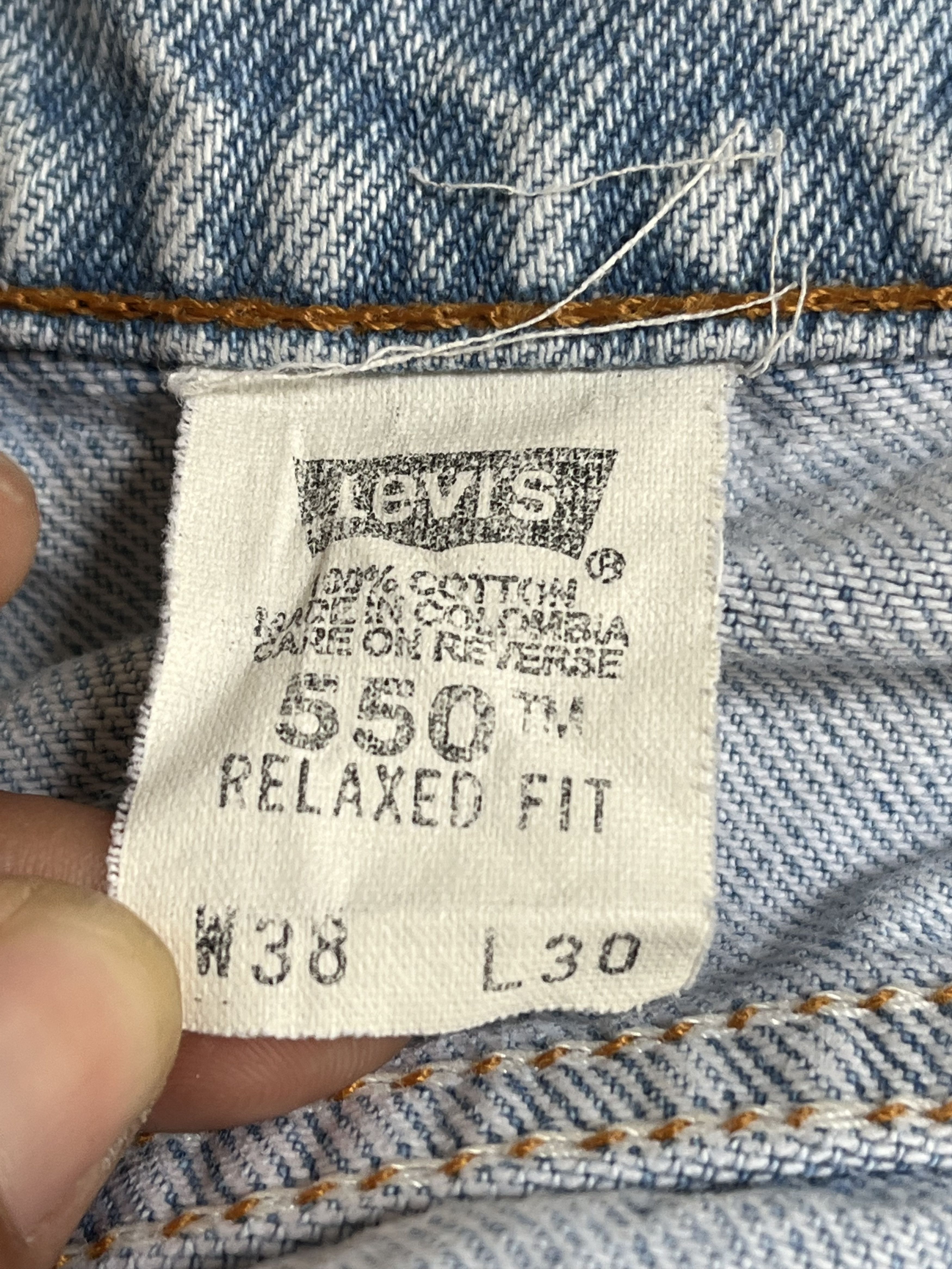 Levi's Vintage Levis 550 Relaxed Fit Jeans - L170 Size US 37 - 10 Thumbnail
