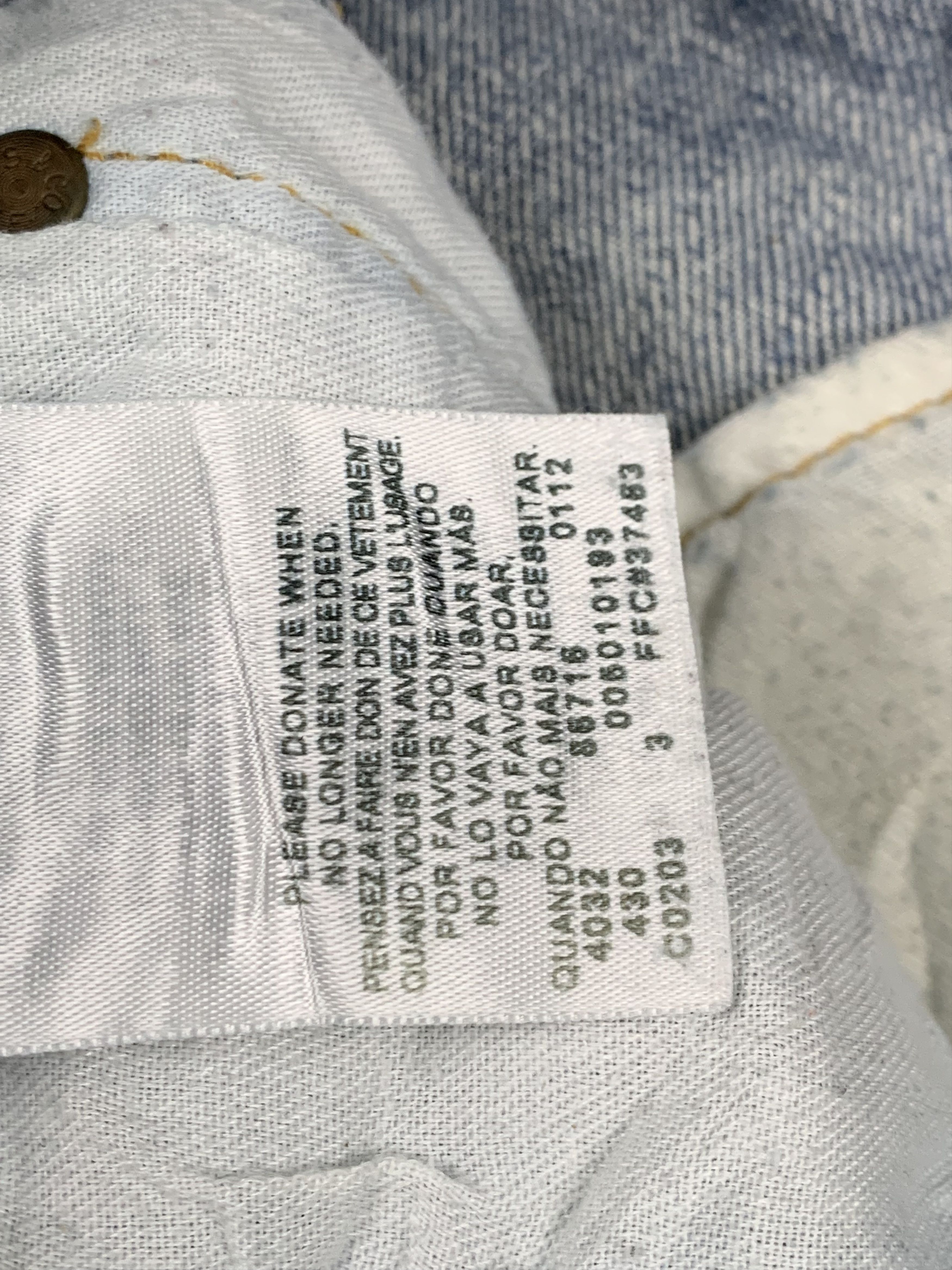 Levi's Vintage Levis 501 Faded Blue Jeans DP1746 Size US 34 / EU 50 - 9 Thumbnail