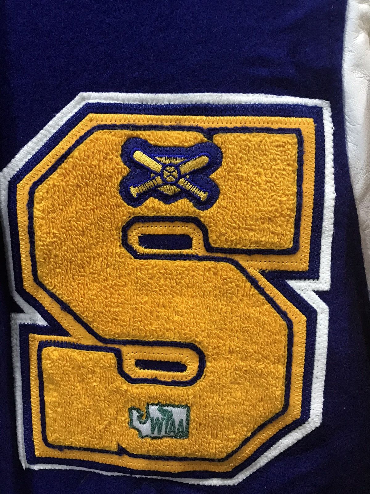 MLB × Vintage Rare ink inc Full Patches Spell Out Hoodie Varsity Jacket Size ONE SIZE - 7 Thumbnail