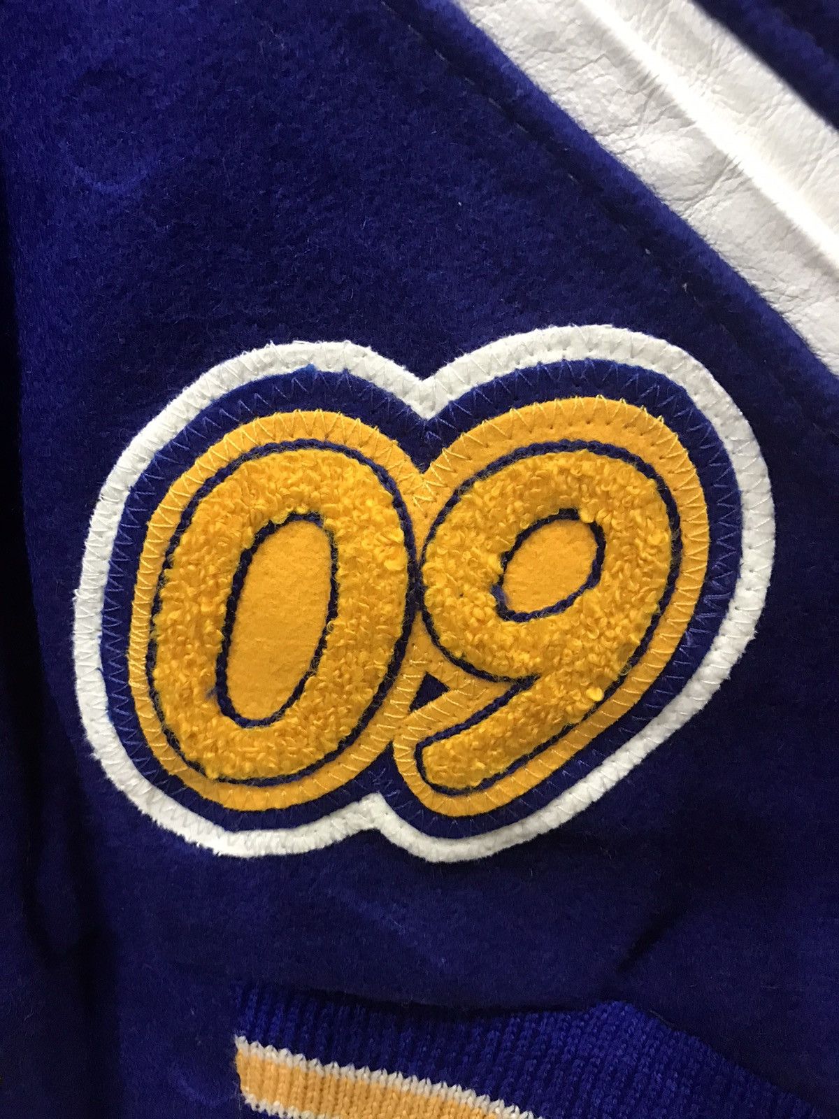 MLB × Vintage Rare ink inc Full Patches Spell Out Hoodie Varsity Jacket Size ONE SIZE - 6 Thumbnail