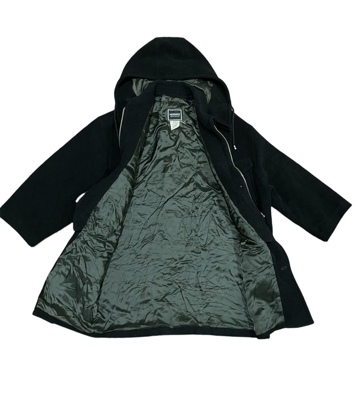 Versace VTG Versace Men Wool Hooded Medusa Button 4 Pocket Jacket Size US L / EU 52-54 / 3 - 5 Thumbnail