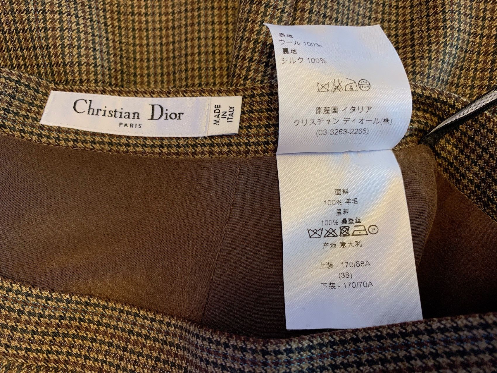 Dior FW'16 Suit Belted in Houndstooth Tweed Size 36R - 11 Thumbnail