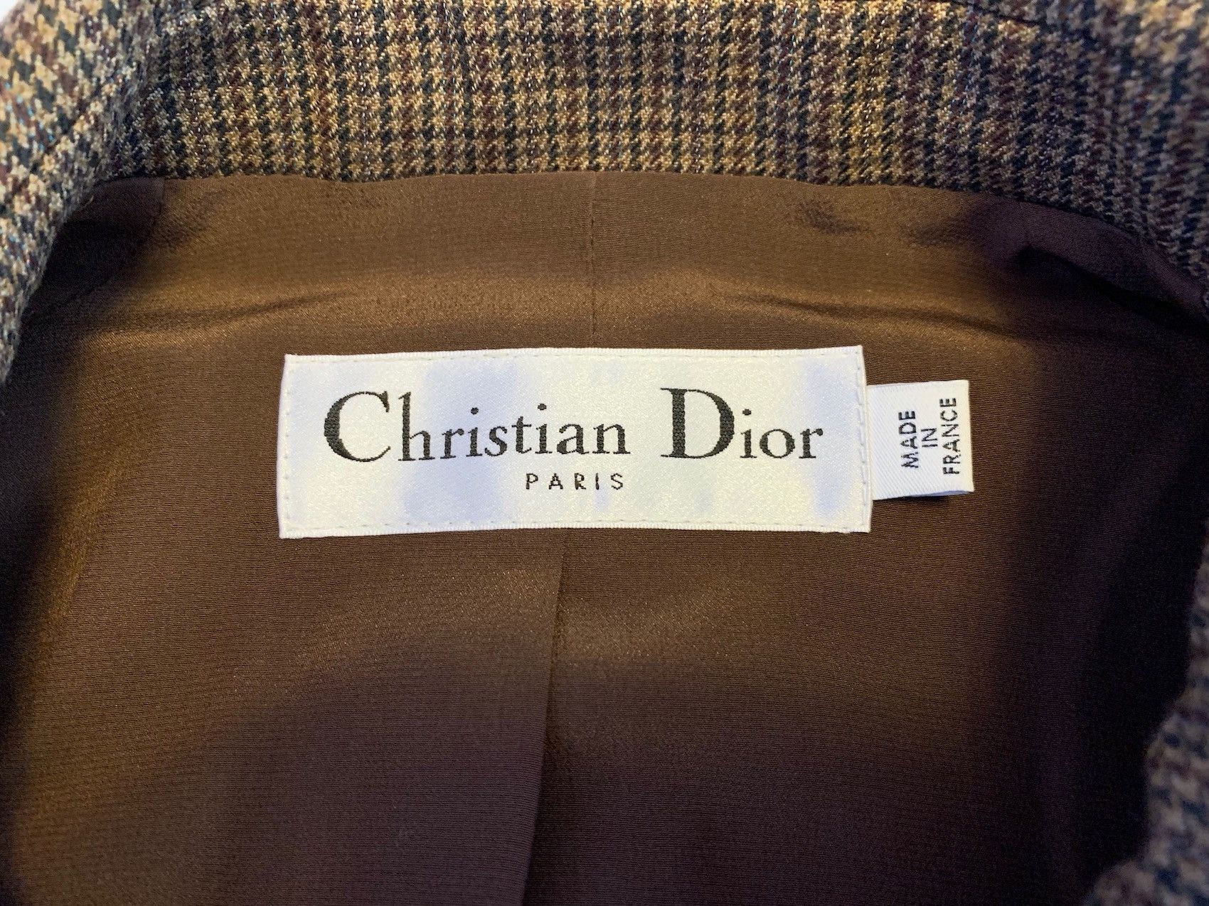 Dior FW'16 Suit Belted in Houndstooth Tweed Size 36R - 3 Thumbnail