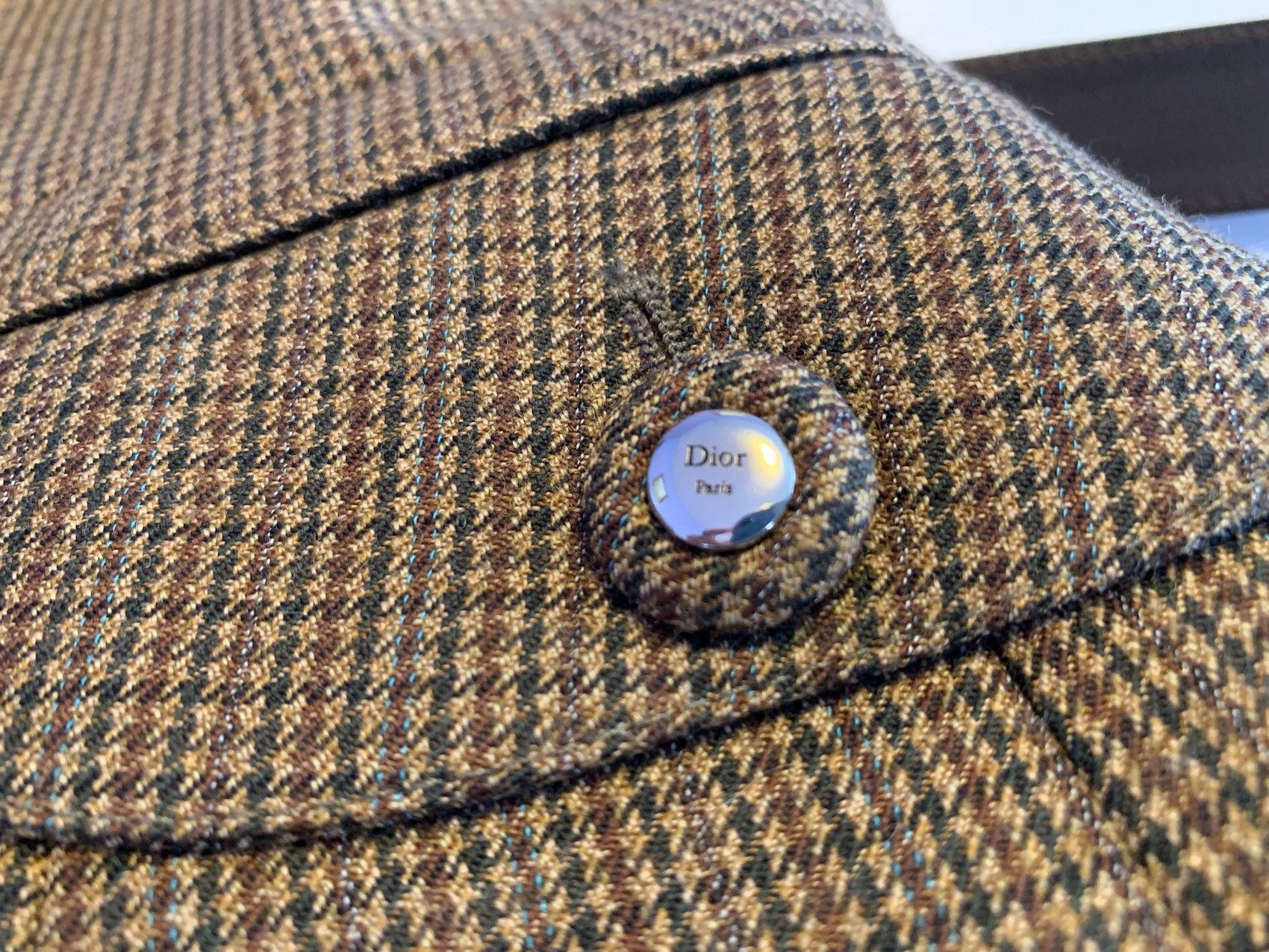 Dior FW'16 Suit Belted in Houndstooth Tweed Size 36R - 5 Thumbnail