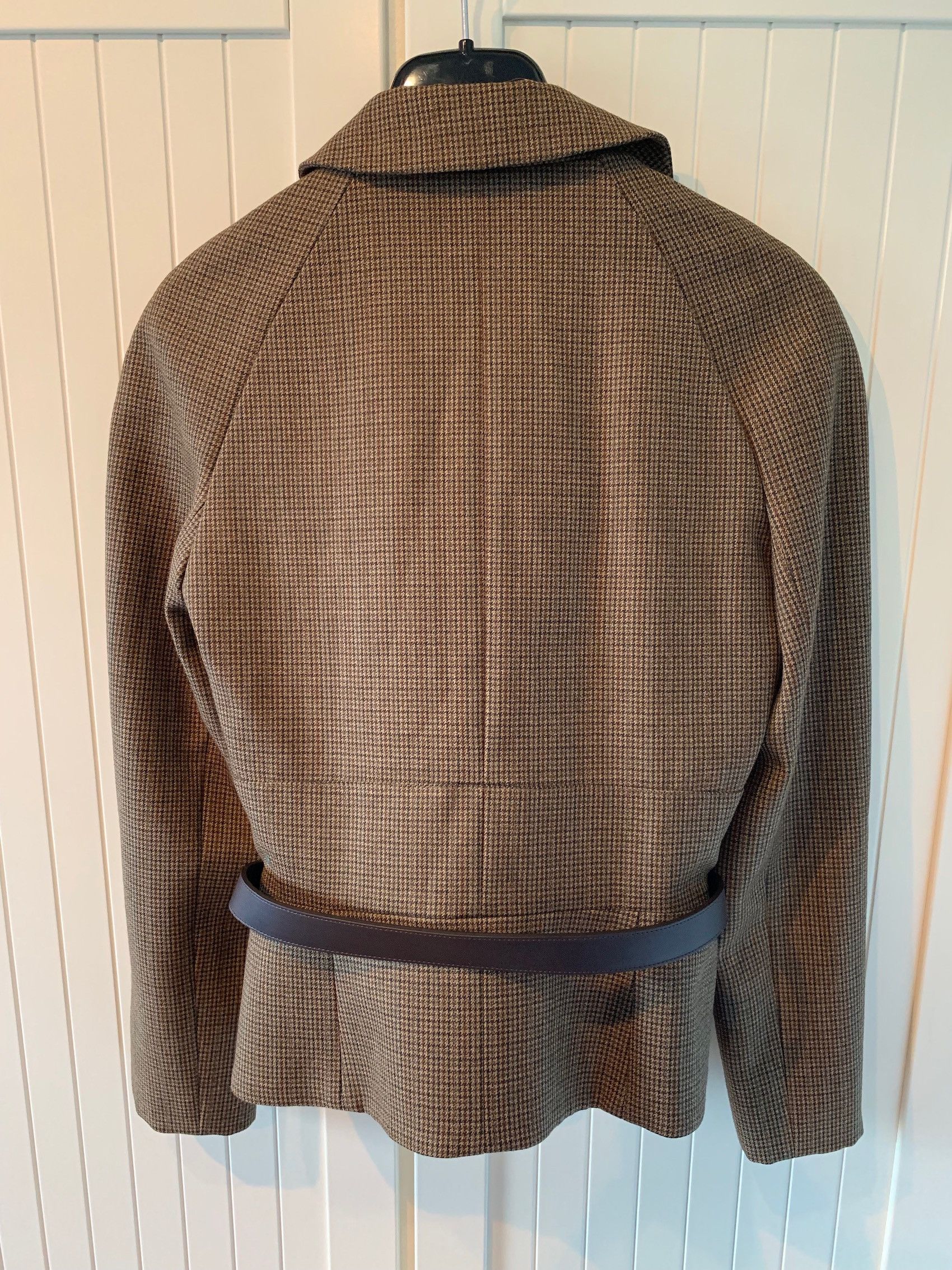 Dior FW'16 Suit Belted in Houndstooth Tweed Size 36R - 6 Thumbnail