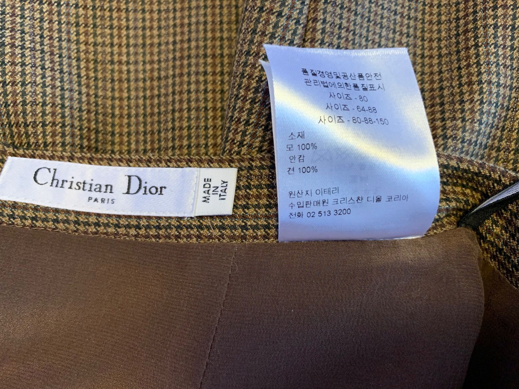 Dior FW'16 Suit Belted in Houndstooth Tweed Size 36R - 12 Thumbnail